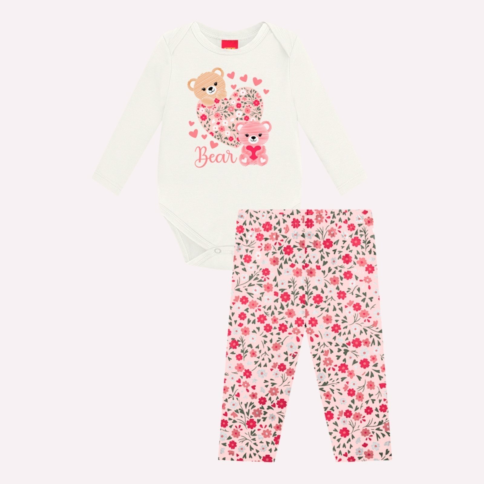 Infantil - Conjunto Menina Flores Kyly