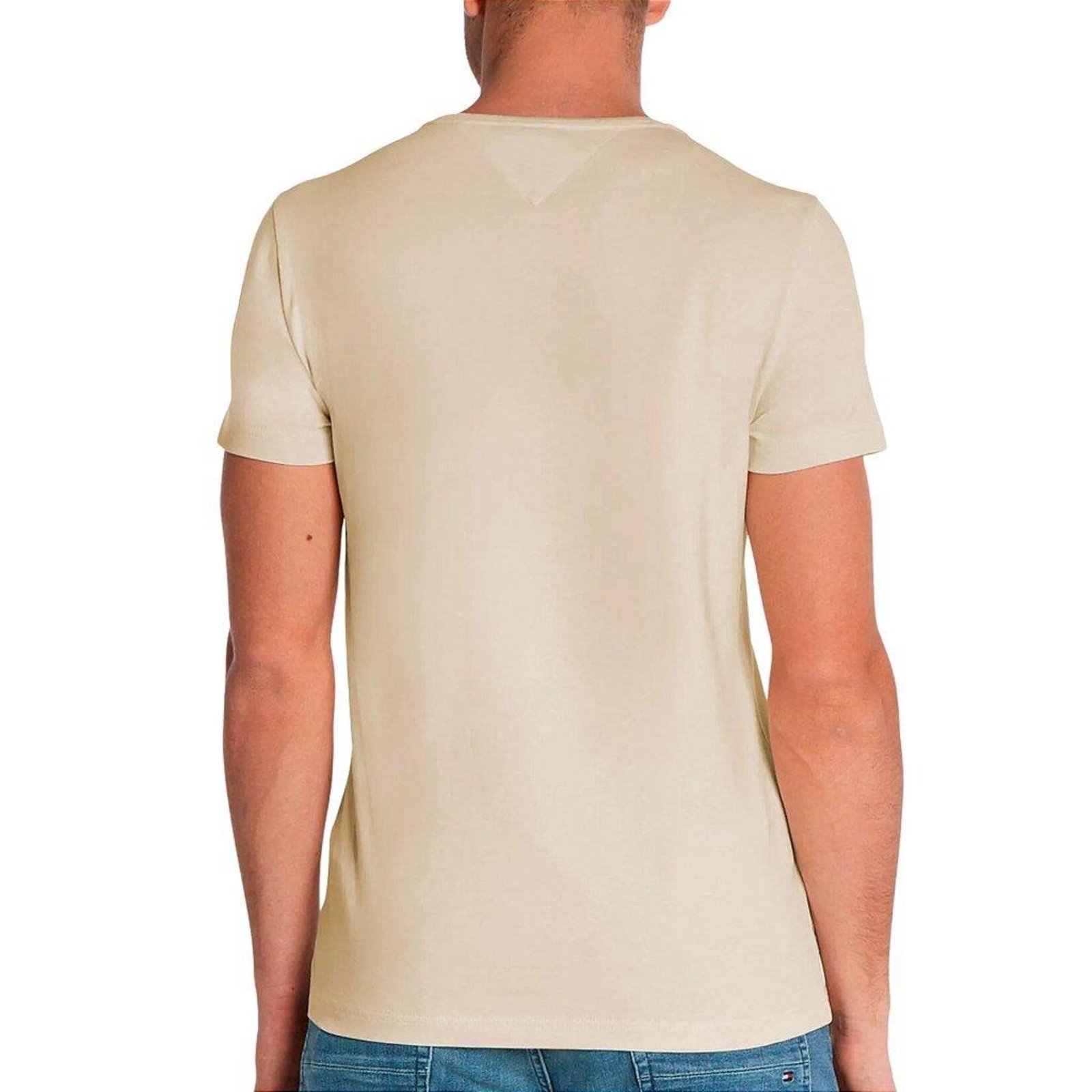 Vista 3 Camiseta Tommy Hilfiger Wcc Essential Cotton Tee Caqui marrom caqui Tommy Hilfiger marrom caqui