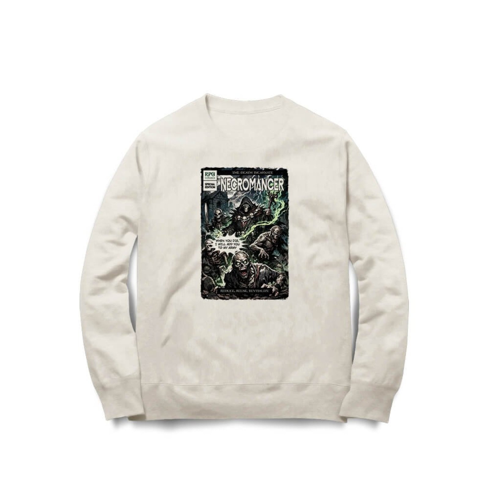 Moletom Necromancer Comics - Off White