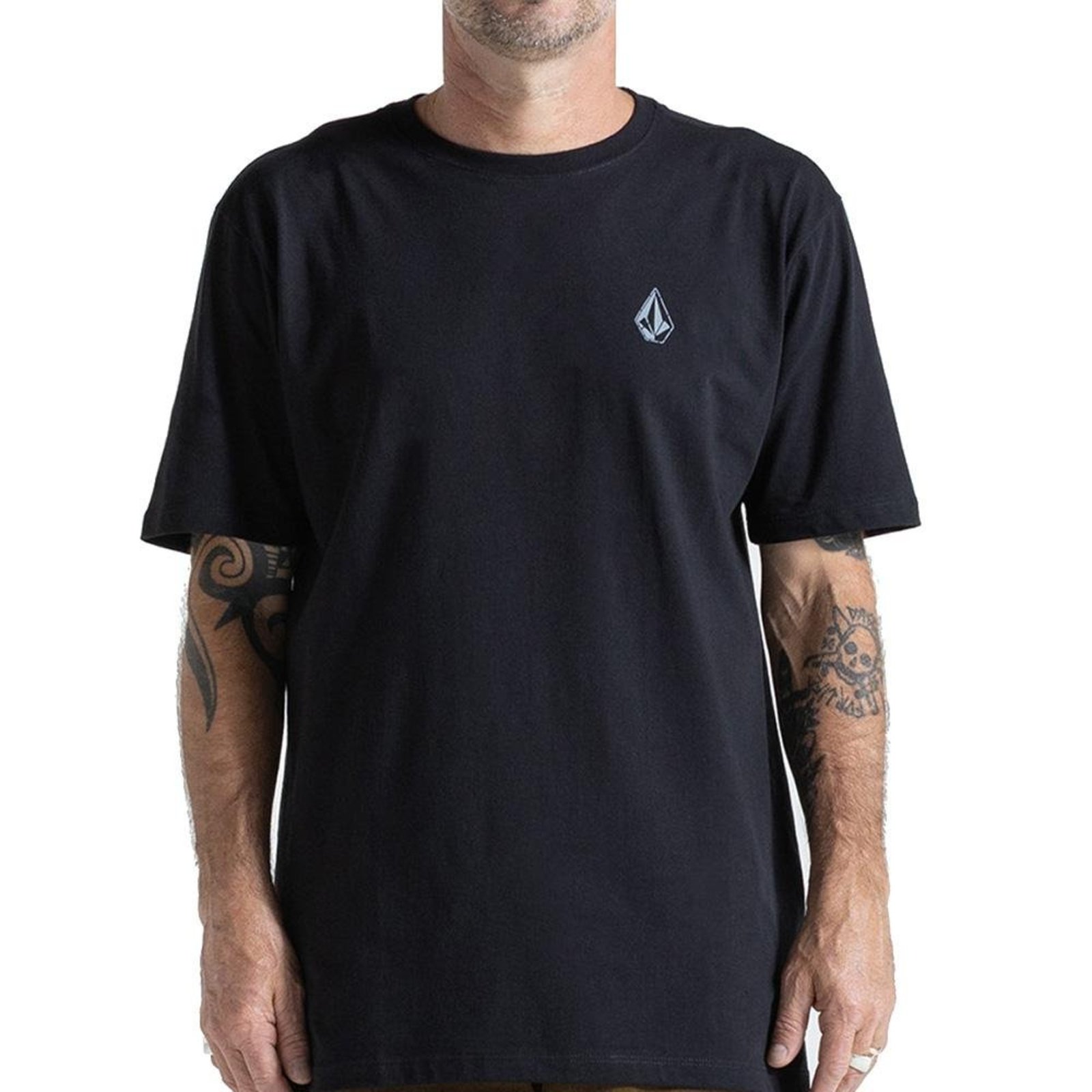Camiseta Volcom Skidder Oversize SM27 Masculina Preto