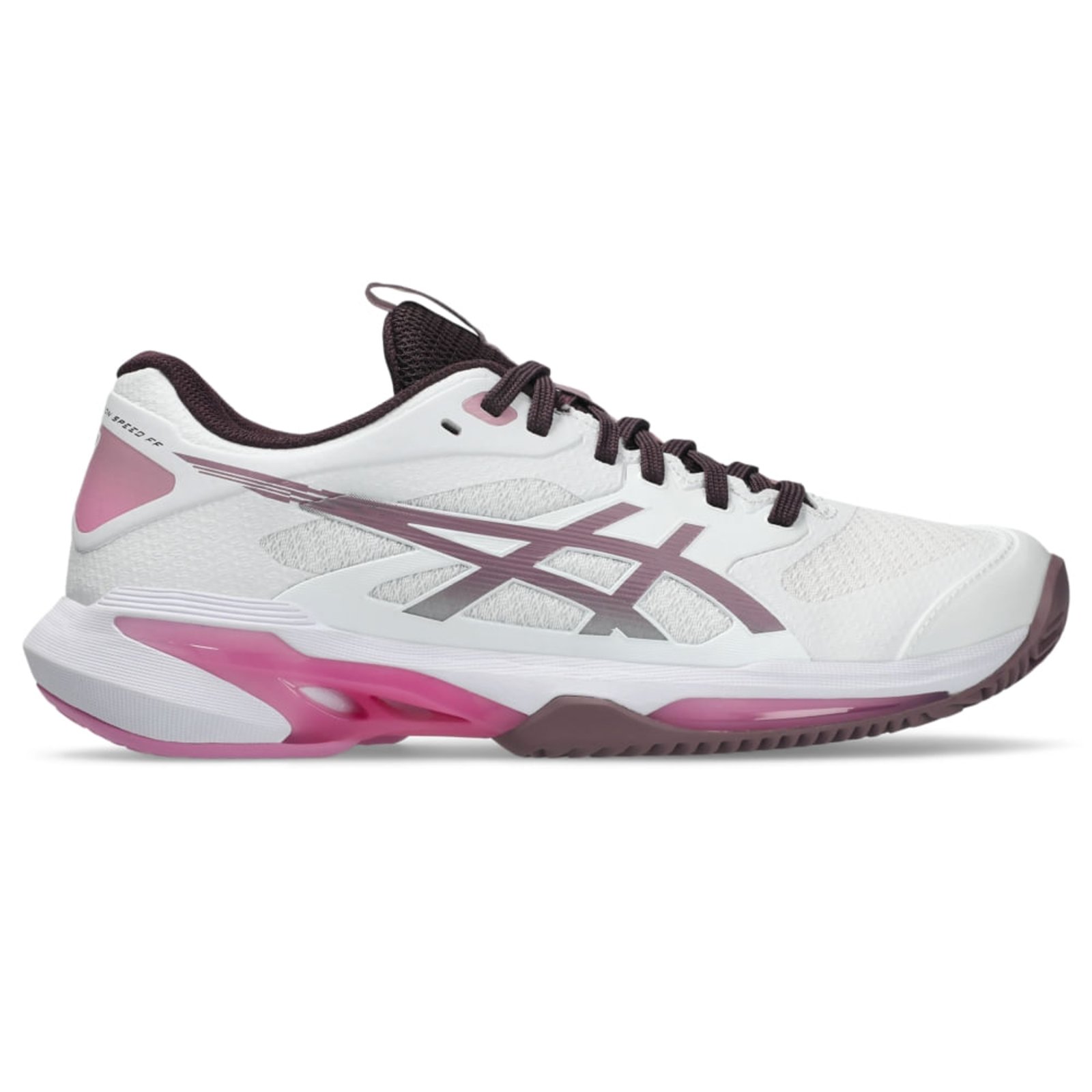 Tênis ASICS Solution Speed Ff 4 Saibro - Feminino - Branco/Roxo