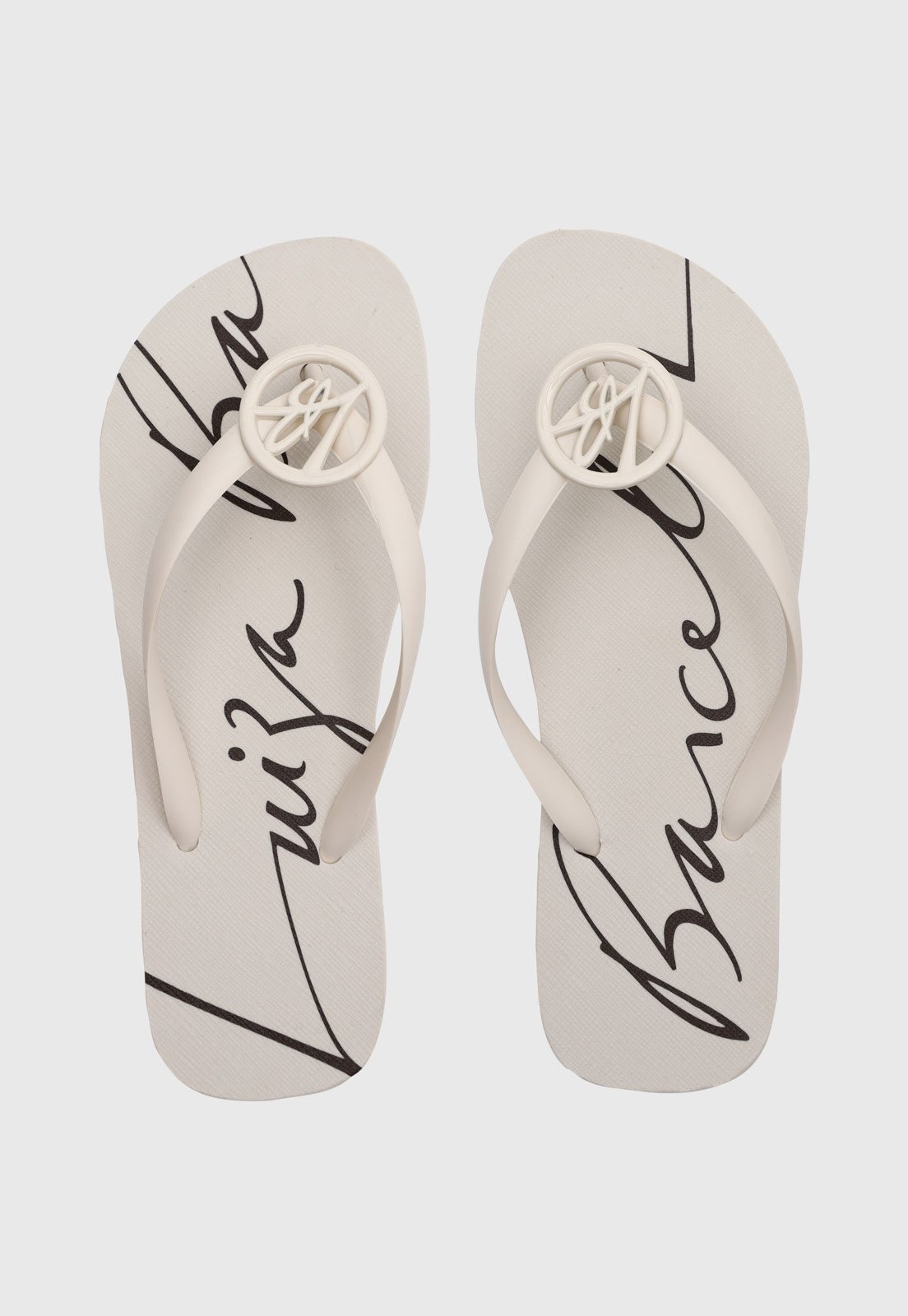 Chinelo Dedo Feminino Luiza Barcelos Flat Branco