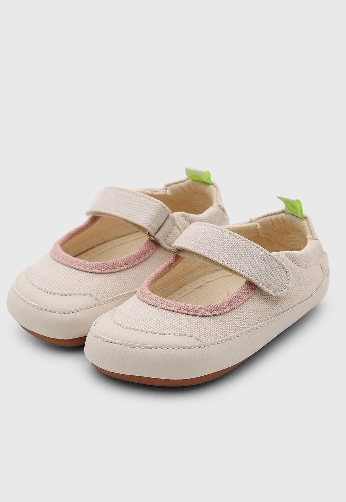 Infantil - Sapatilha Tip Toey Joey Design Delicado Bege