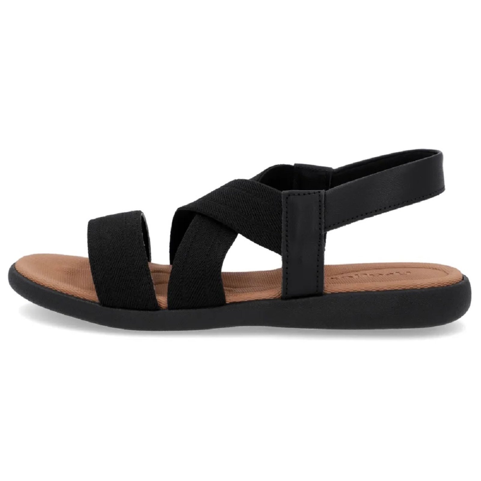 Sandália Baixa Usaflex Elástico Conforto e Estilo Preto