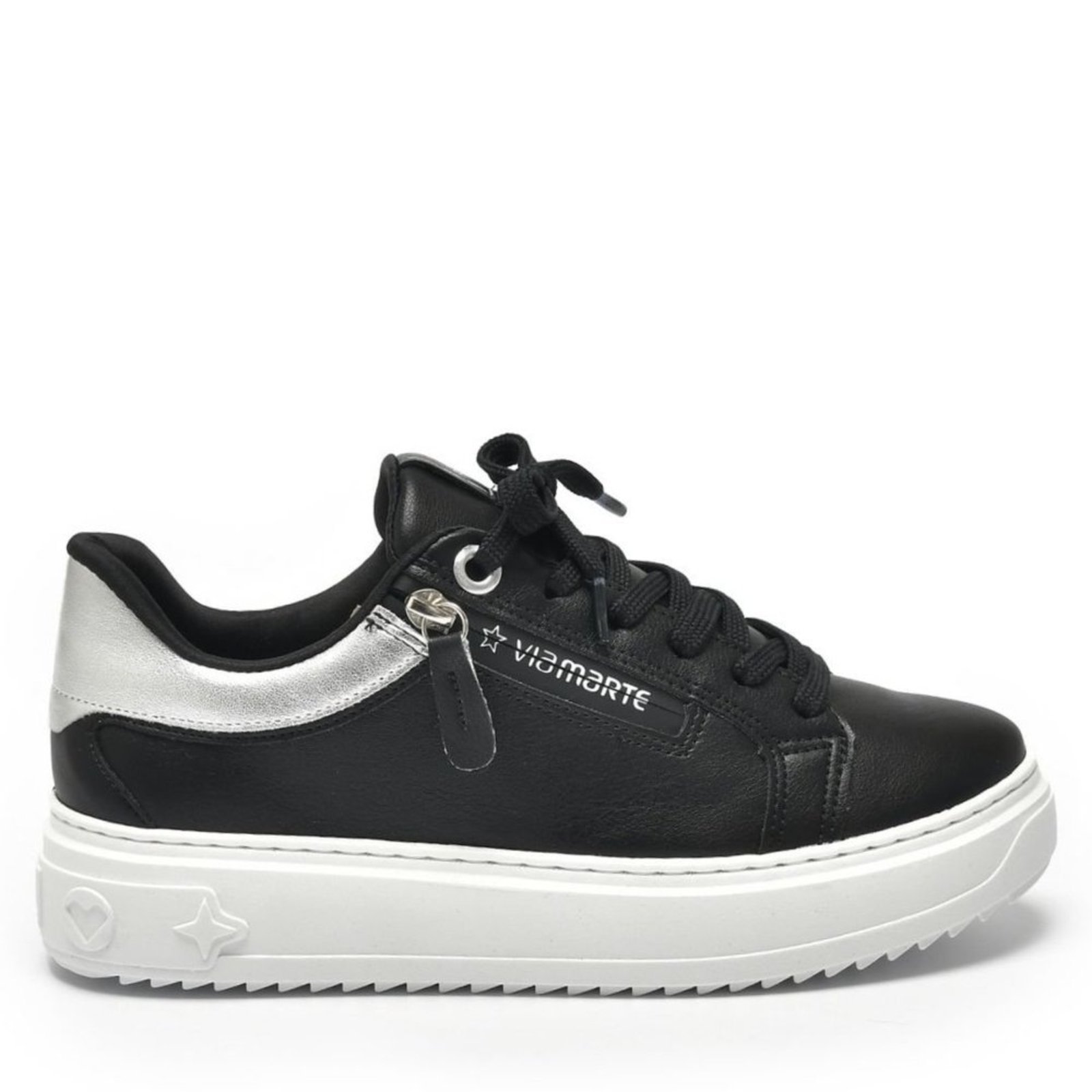 Tênis Via Marte Feminino Casual 206-001 Via Marte Preto