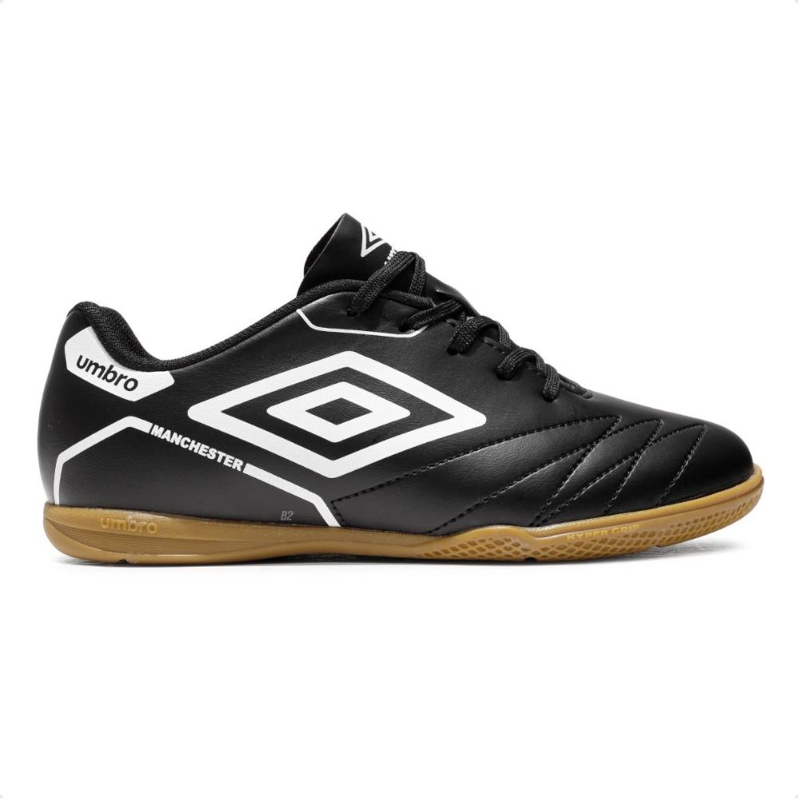 Vista 2 Chuteira Futsal Umbro Manchester Jr preto Umbro preto