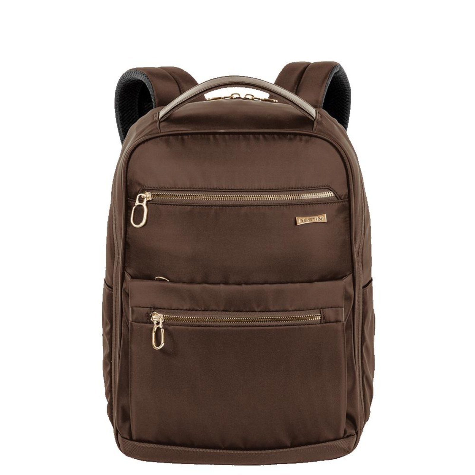 Infantil - Mochila Grande Slim Notebook 15 Sestini Elegance - Marrom Marrom
