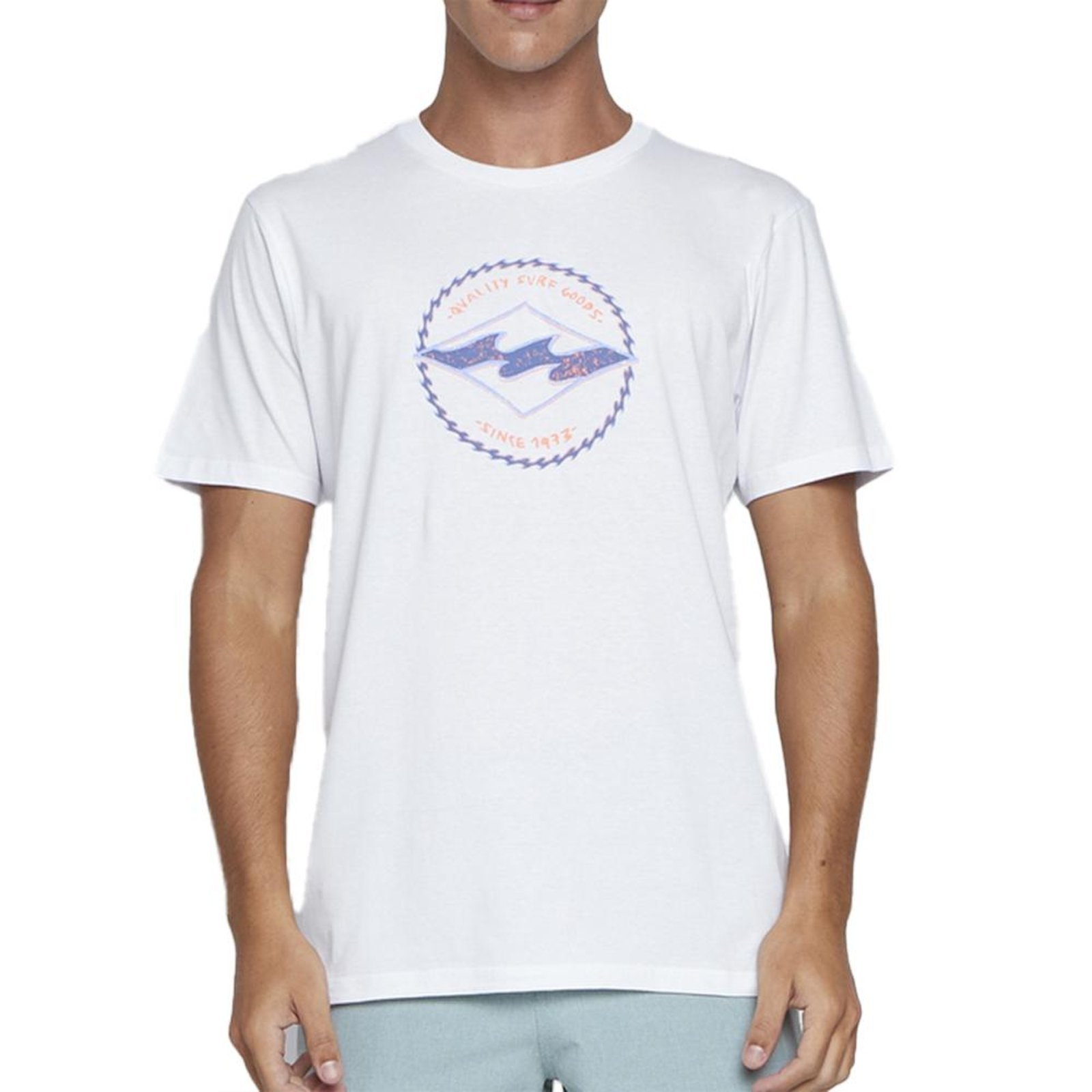 Camiseta Billabong Rotor Diamond SM25 Masculina Branco
