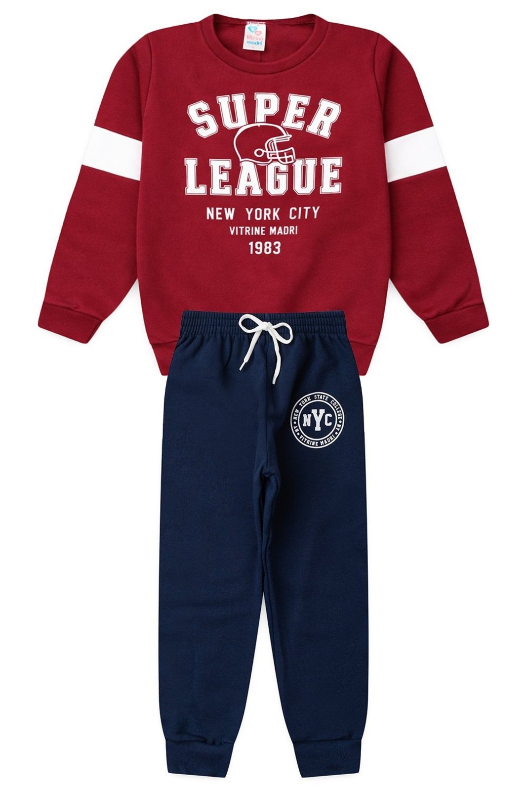 Infantil - Conjunto Moletom Menino College NYC League