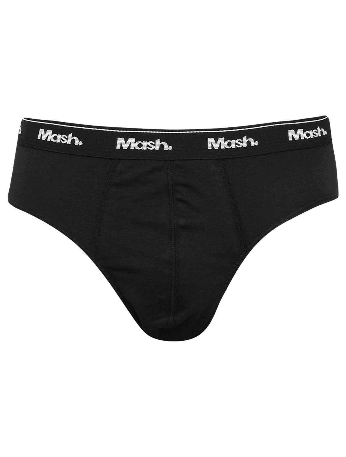 Cueca Mash Slip Cotton Basic Preta