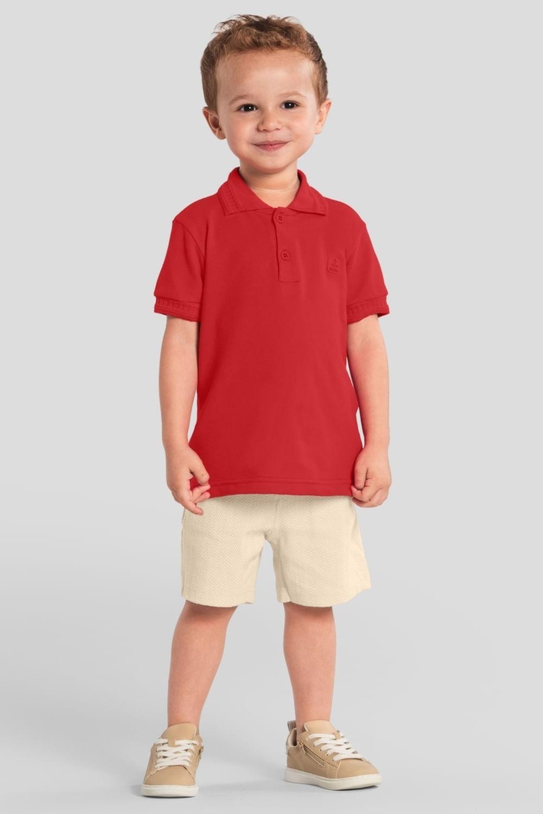 Infantil - Camisa polo menino em piquet Mundi