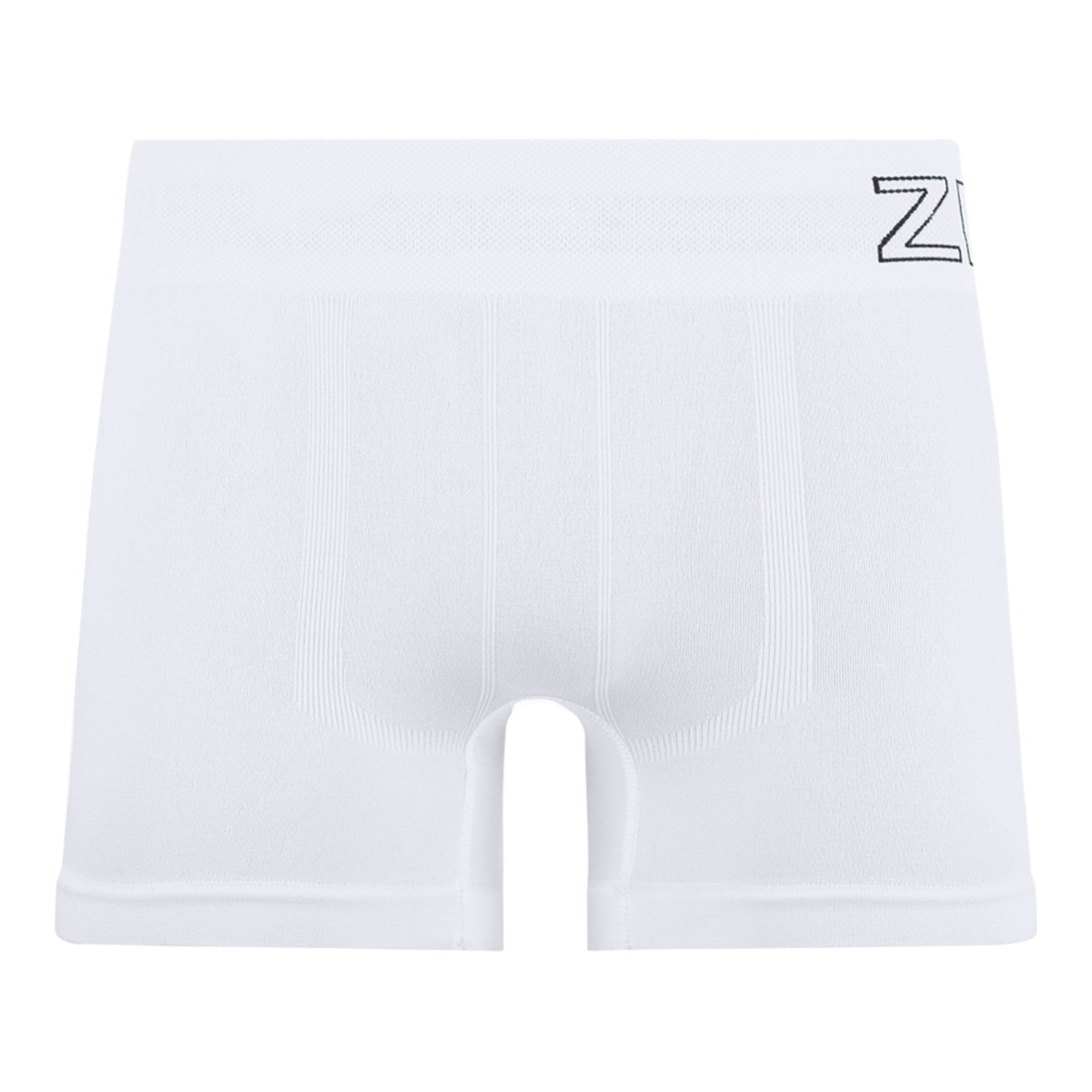 Cueca Boxer Plus Lisa ZR no cós Sem Costura Branca Zee Rucci