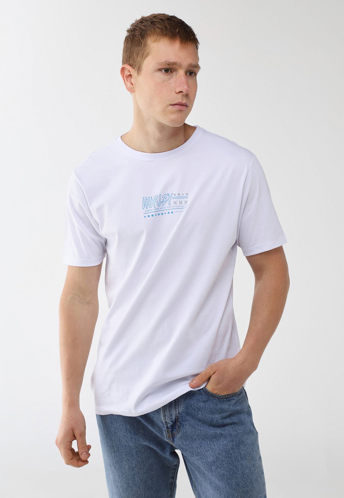 Camiseta Hurley Silk Psyko Branca
