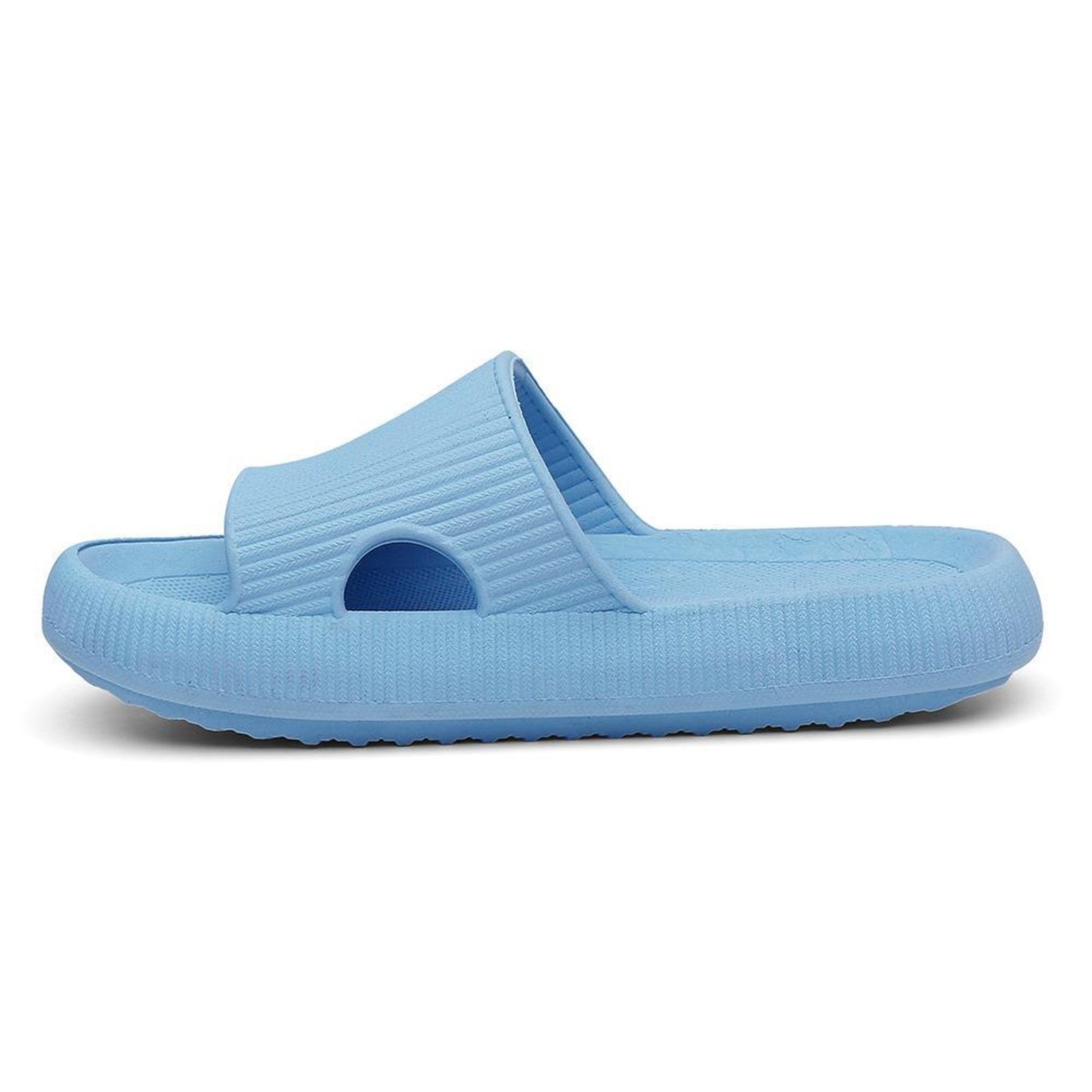 Chinelo Nuvem Ortopédico Pé de Algodão Azul Claro