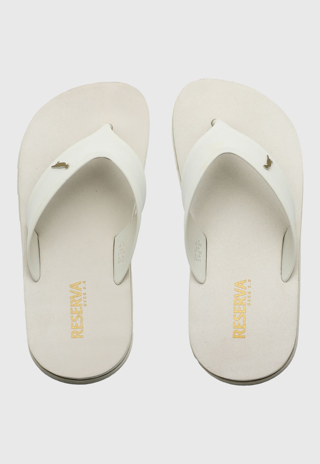 Chinelo Masculino Reserva Design Minimalista Branco