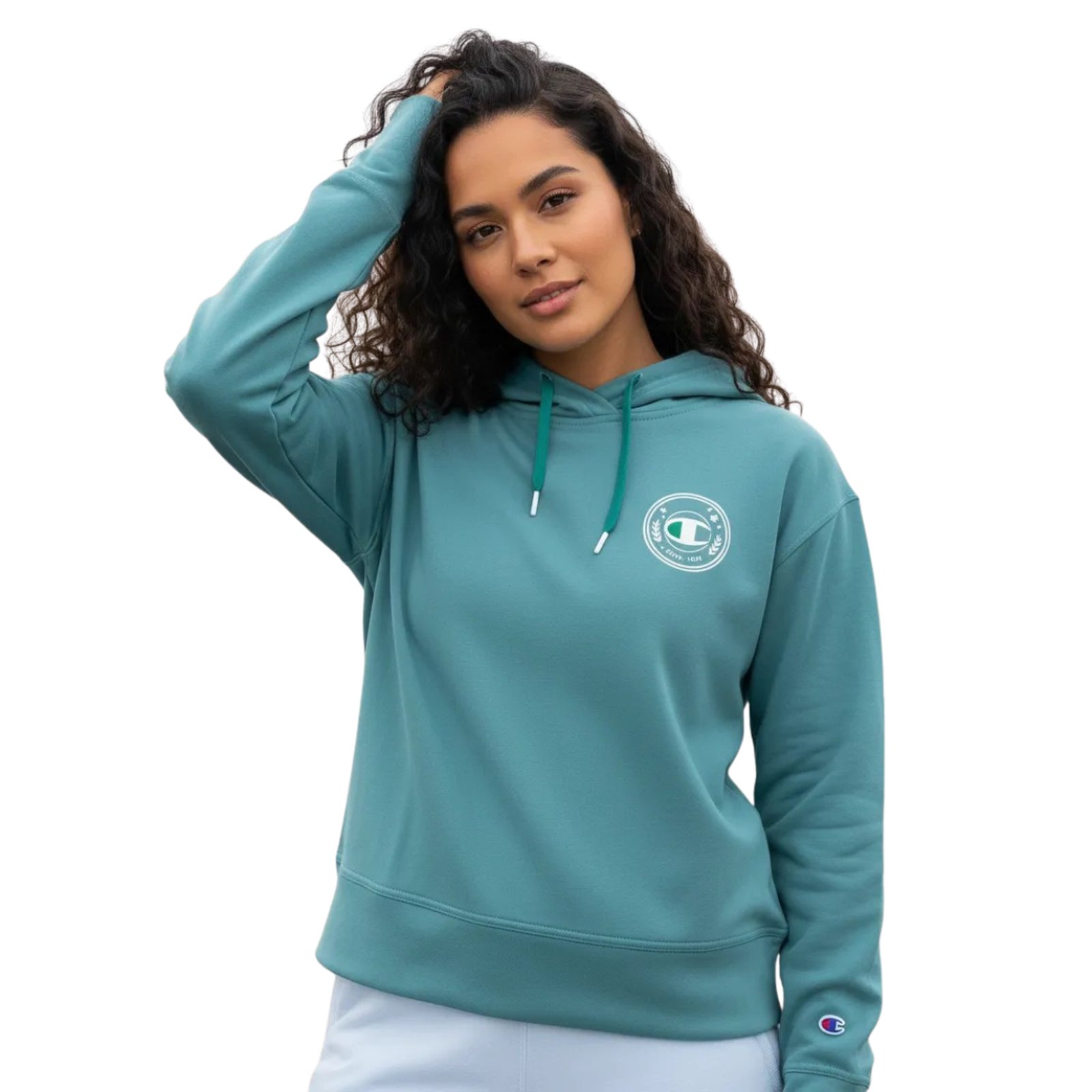 Moletom Feminino Fechado Blusa Frio Capuz Inverno Liso Azul Game Day Eco Champion