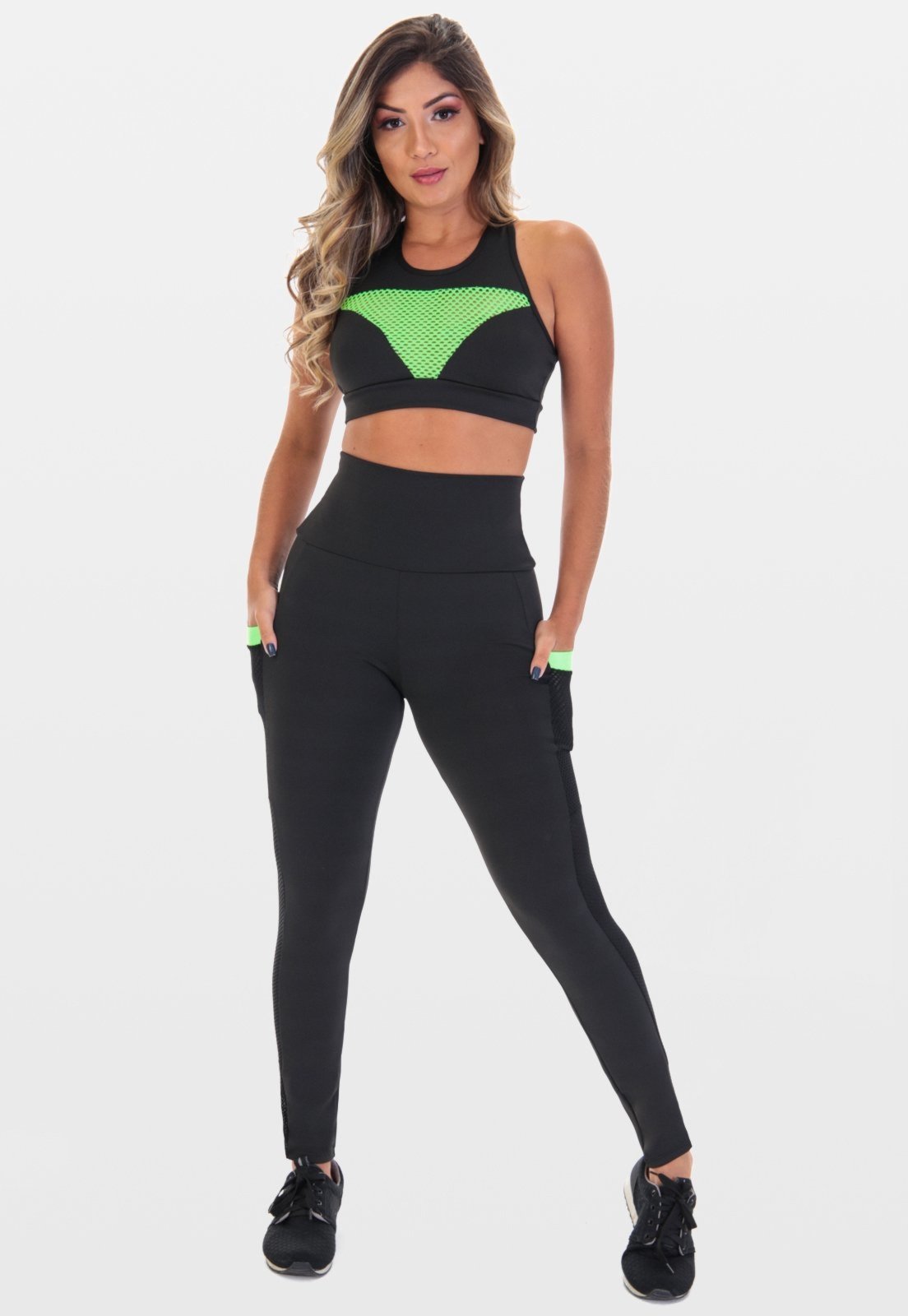 Conjunto Fitness Fristyle Legging E Top Academia Feminino