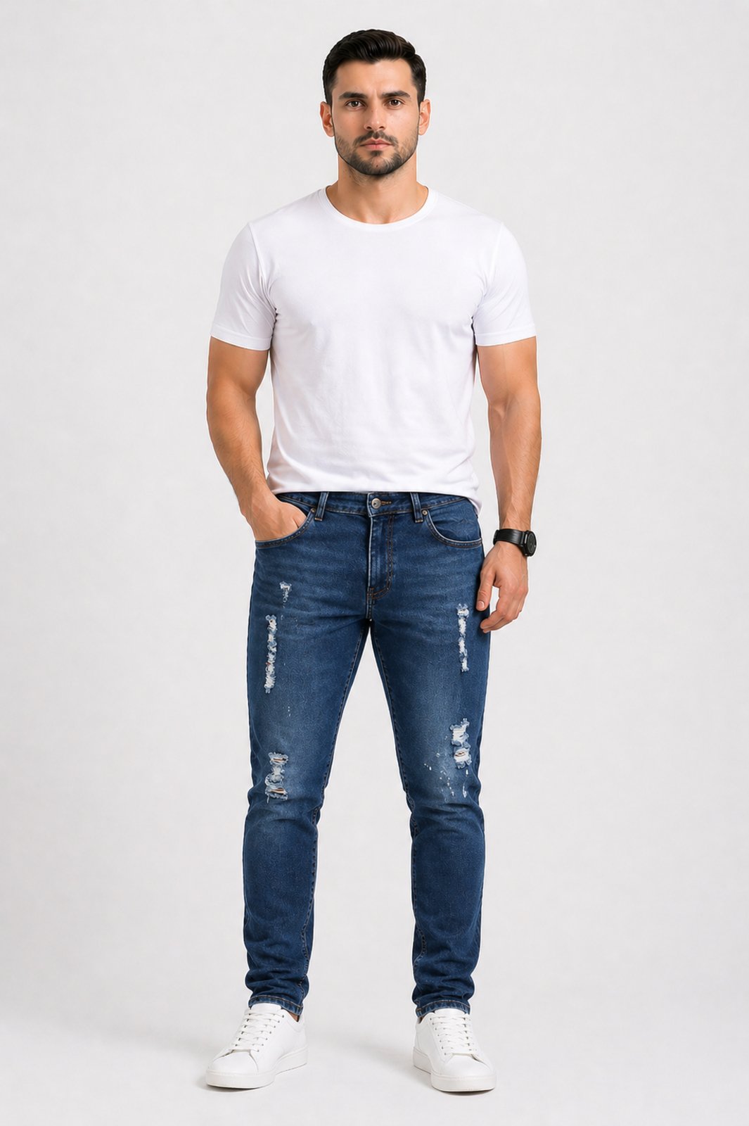 Calça Skinny D Bell Outlet Fashion Azul
