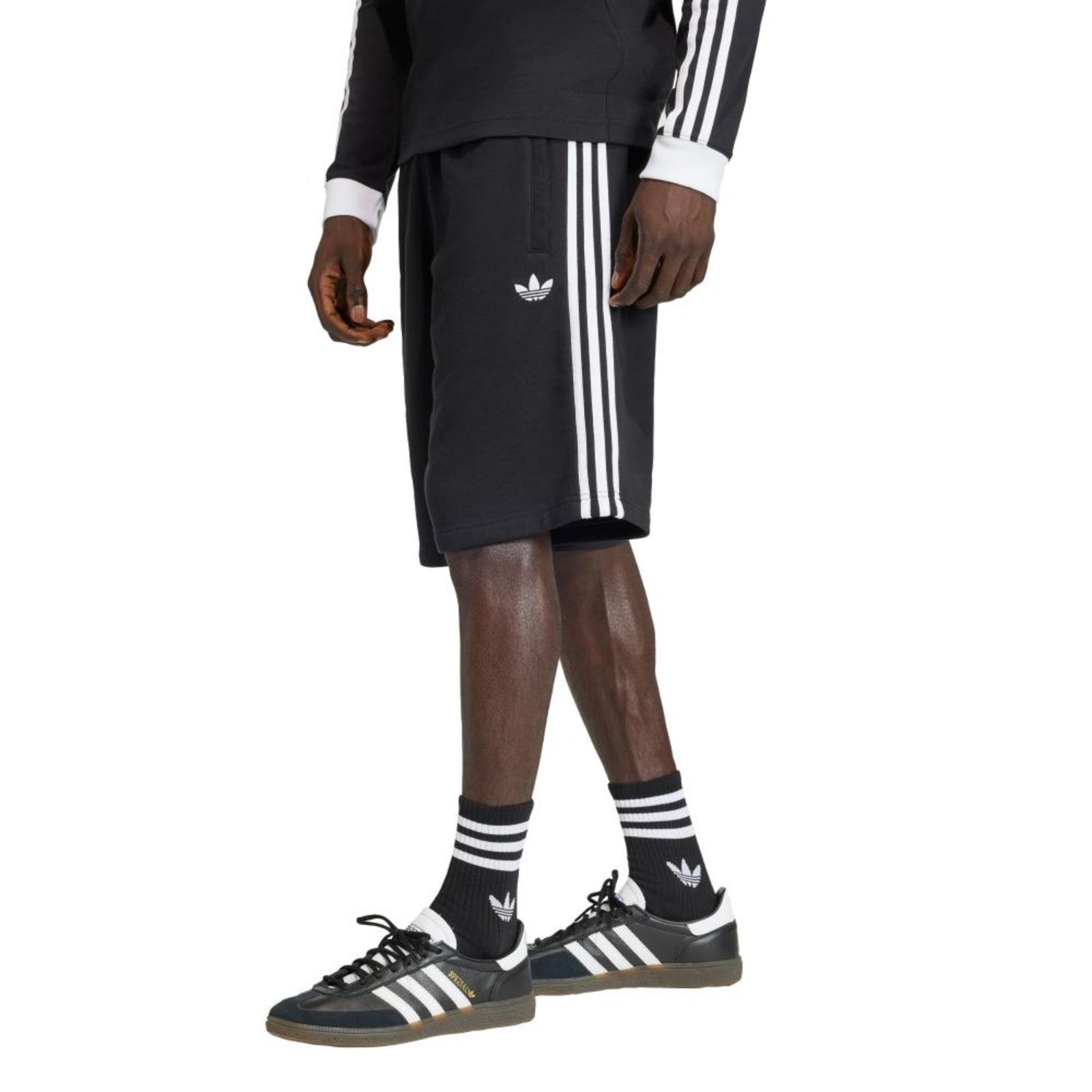 SHORTS TRÊS LISTRAS adidas Originals Preto