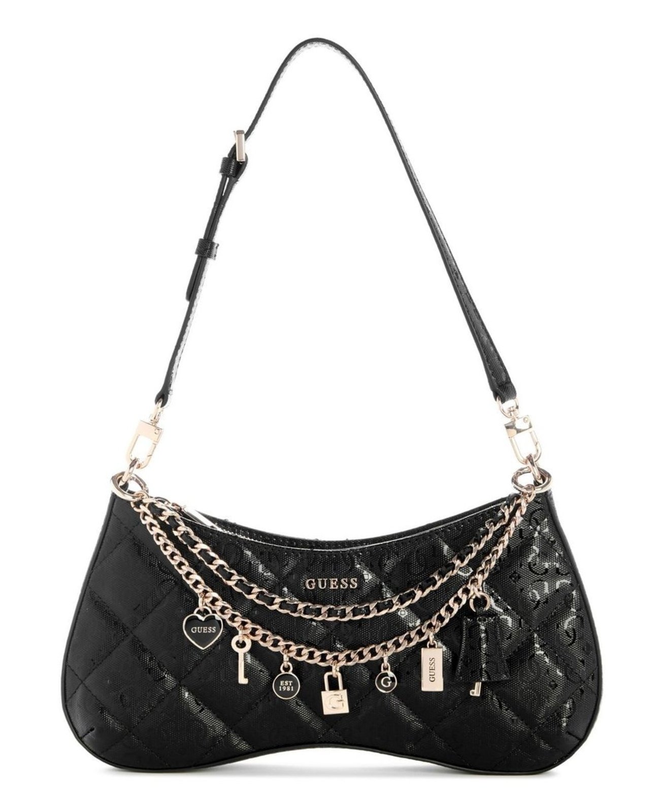 Bolsa Guess Libby Shoulder Preto