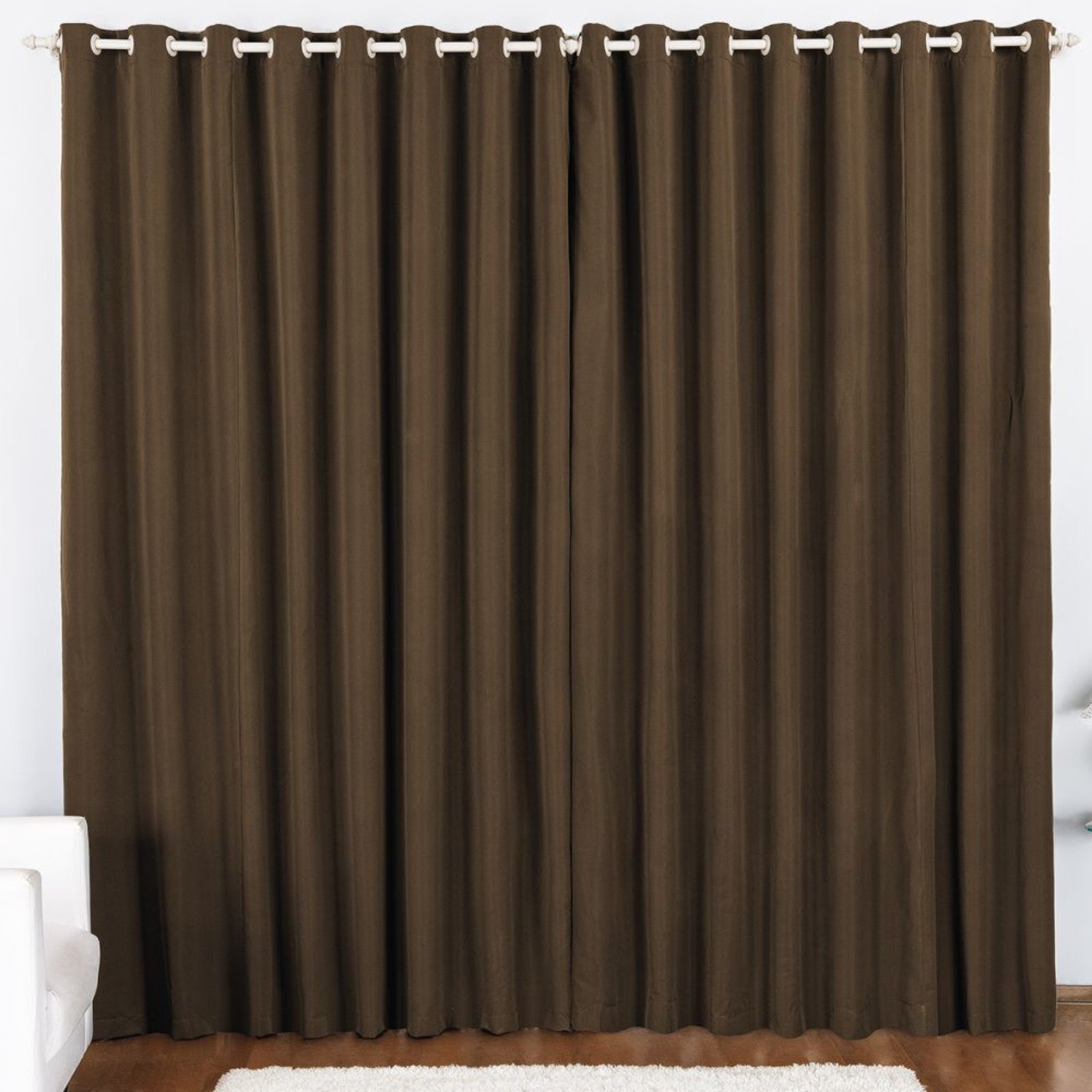 Cortina 3 Mts Sala Quarto Oxford Varão Baratissima Tabaco