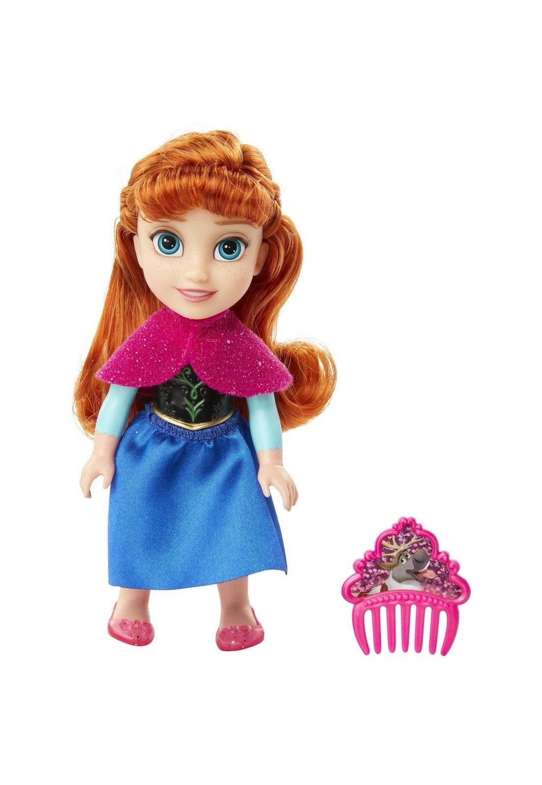 Infantil - Boneca Princesas Frozen Anna Articulada com pente Luxo Disney