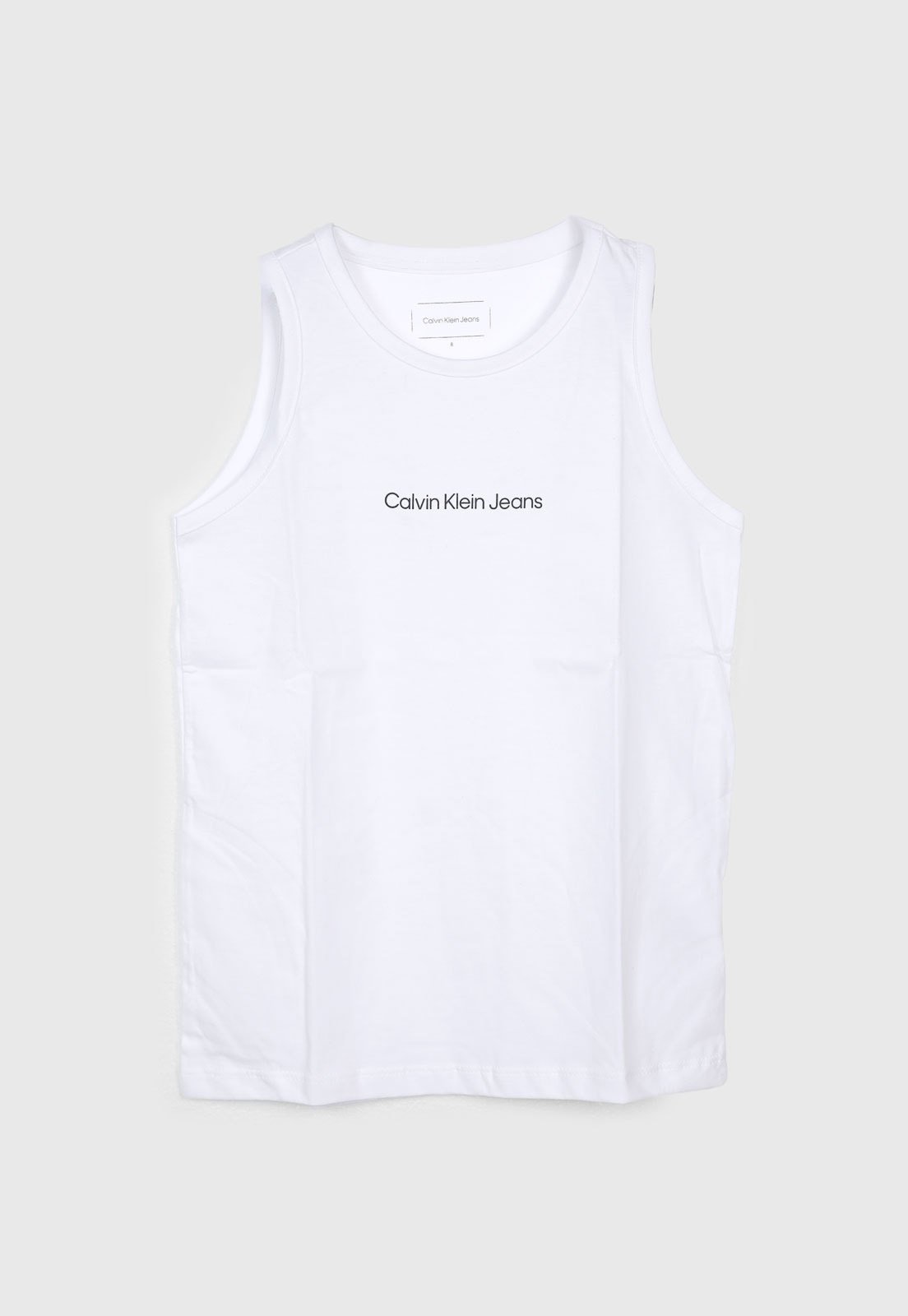 Infantil - Regata Calvin Klein Estampa Frontal Branca