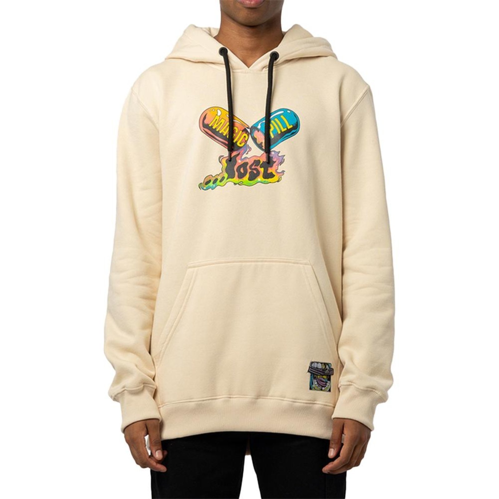 Vista 2 Moletom Lost Canguru Magic Pills WT24 Masculina Tapioca bege Lost bege