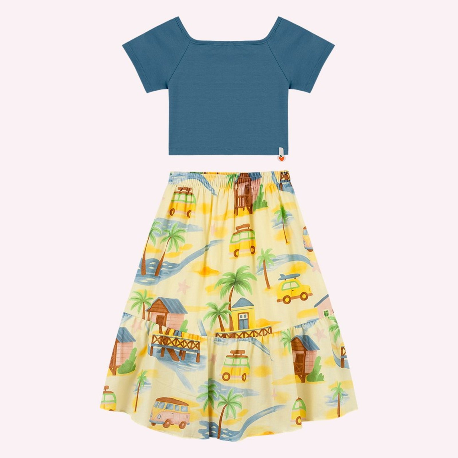 Infantil - Conjunto Menina Estampa Nanai