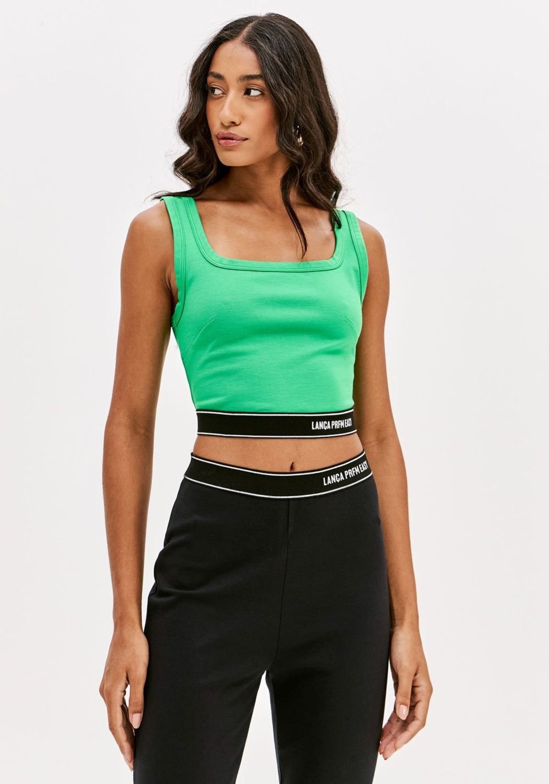 Top Cropped De Alças Com Elástico Sport Easy