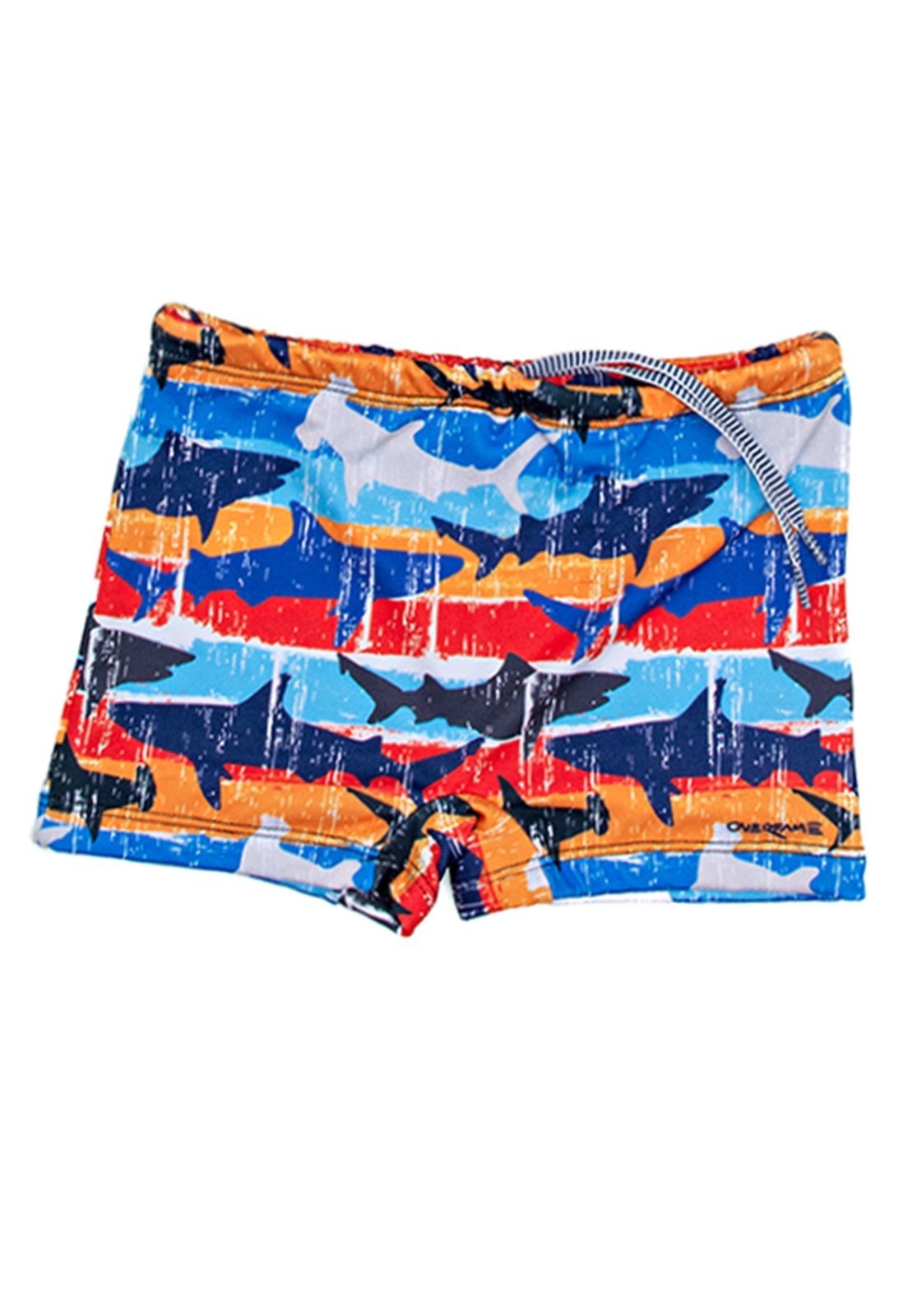 Sunga Boxer Proteção UV 50 Praia Tubarões-8