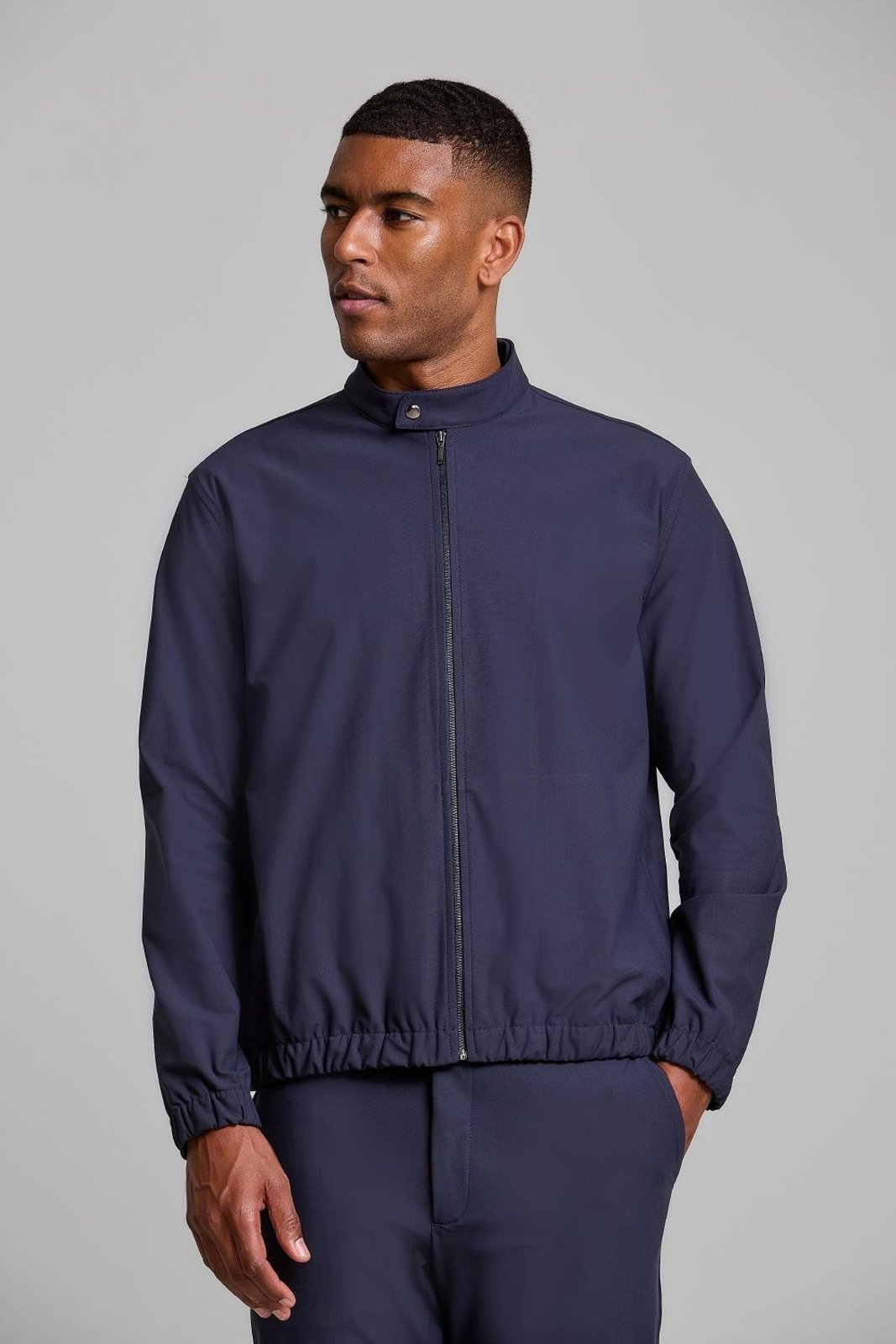 Jaqueta Bomber com Zíper Hitech, 014903 Azul Marinho