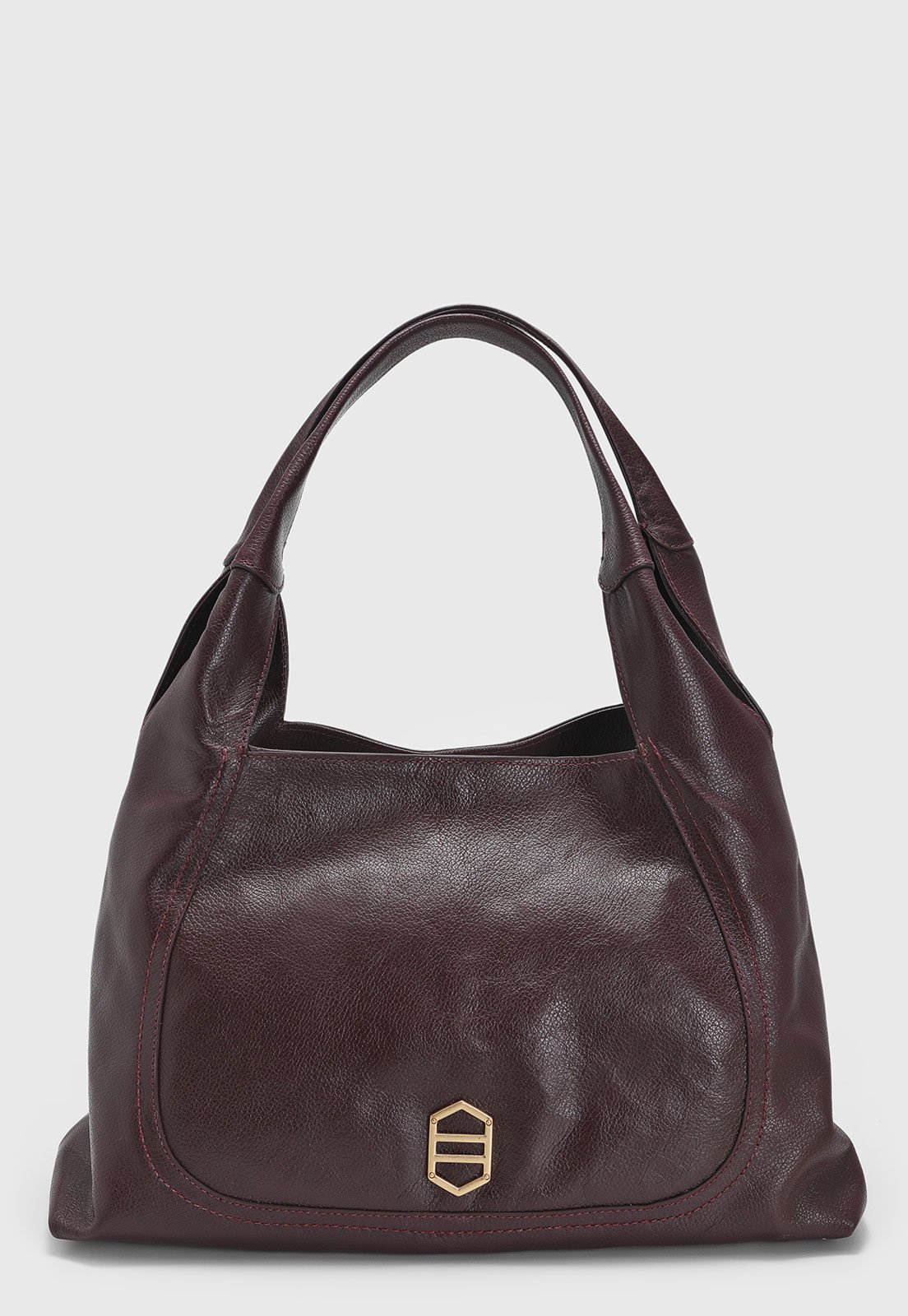Bolsa Feminina Arezzo Detalhe Metálico Vinho Escuro