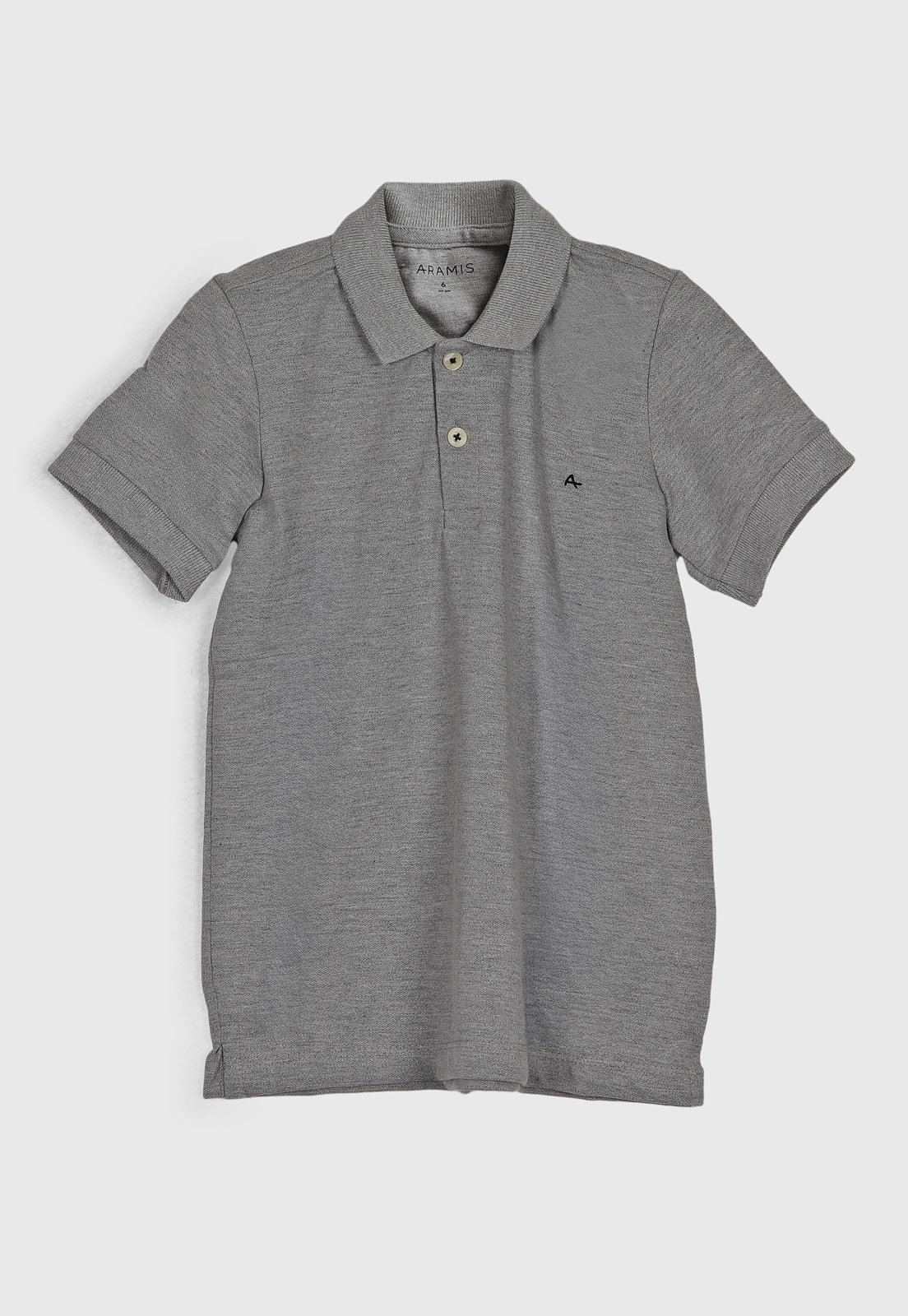 Infantil - Polo Aramis Logo Cinza