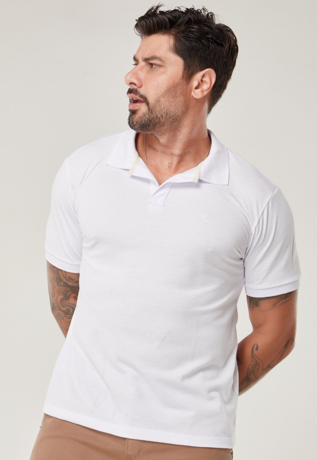 Camiseta Gola Polo Masculina Com Logo Koenig