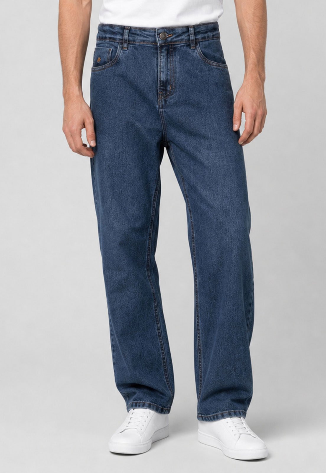 Calça Masculina Aeropostale Jeans Cintura Média Azul