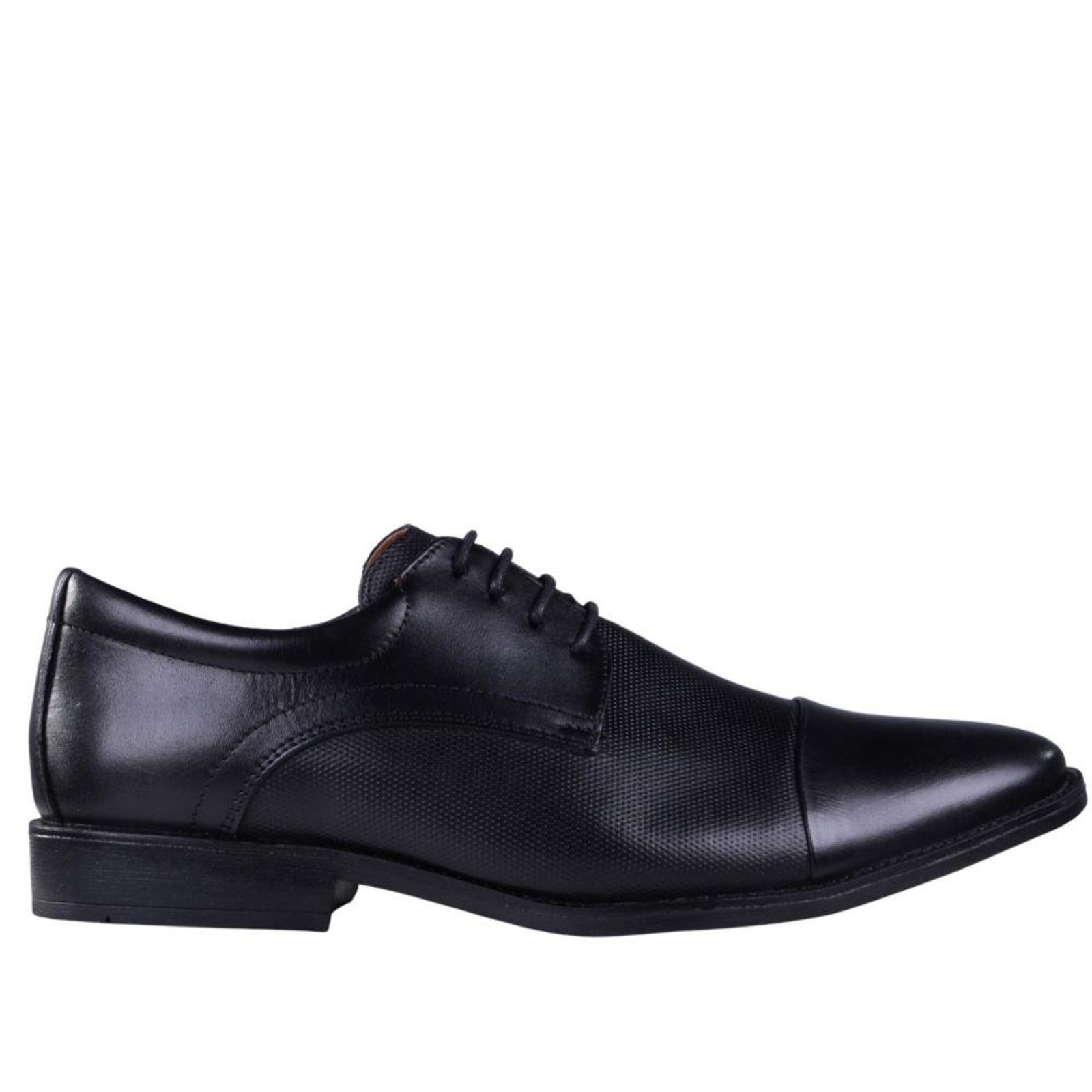Sapato Social Masculino em Couro Zariff Vie002 Preto Incolor