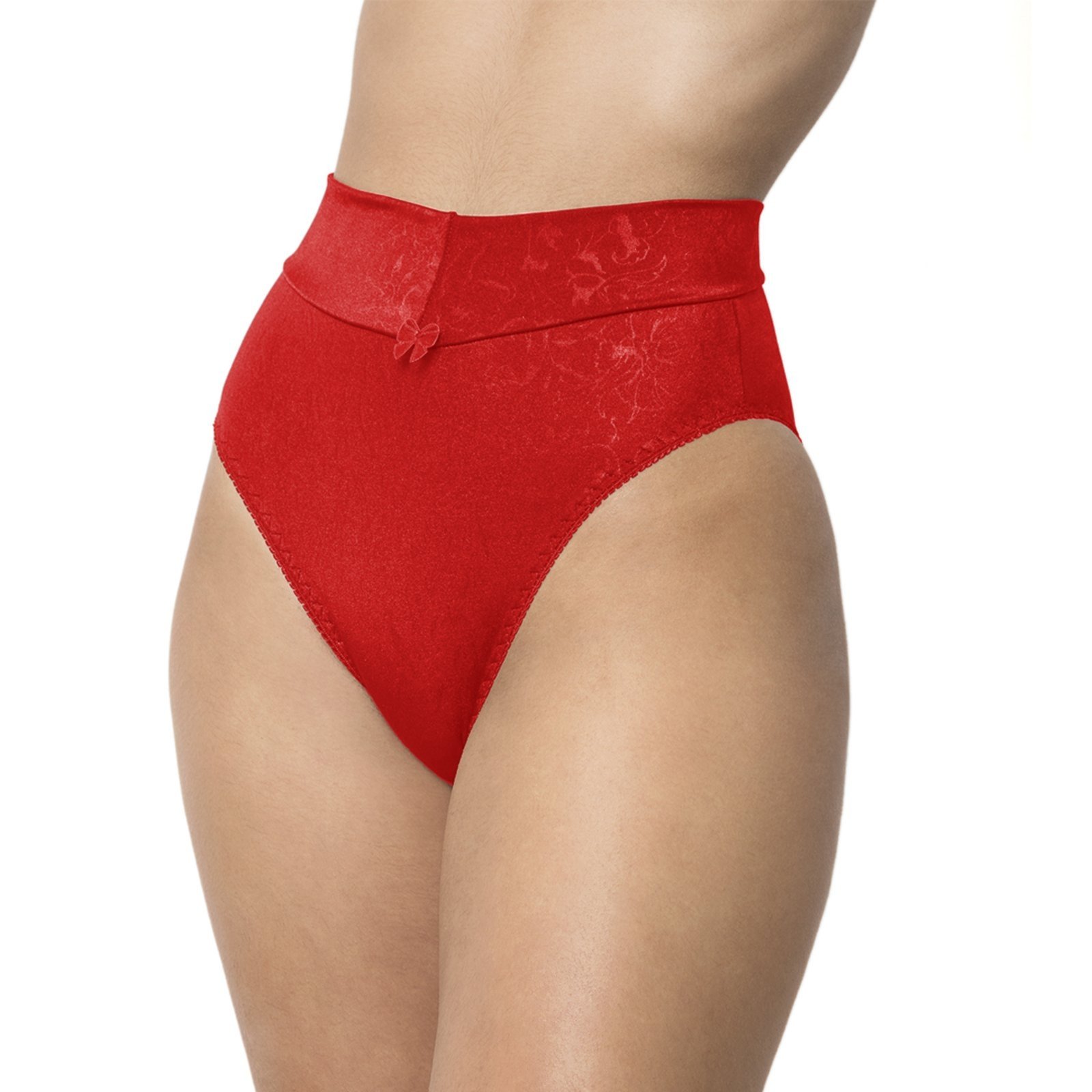 Calcinha Calça Cós Tetê Variedades Lingerie Confortável Modelagem Perfeita Vermelho