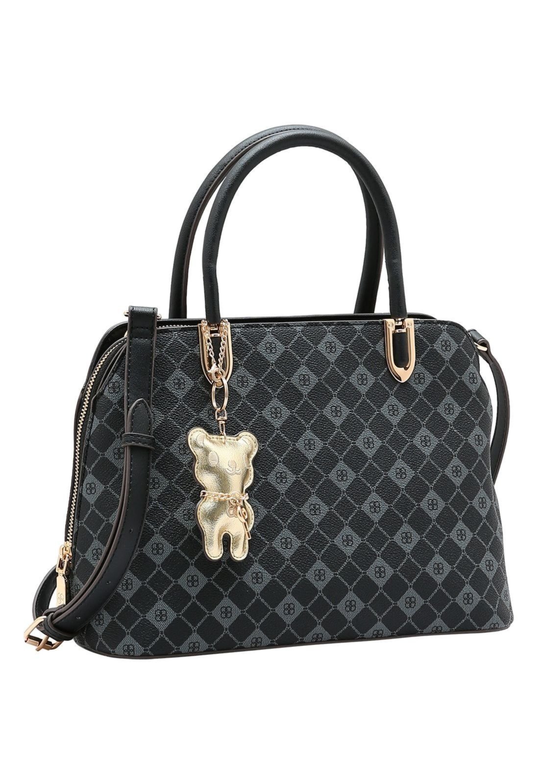 Bolsa Feminina Chenson Monograma Elemento Gráfico 3485386 Preto