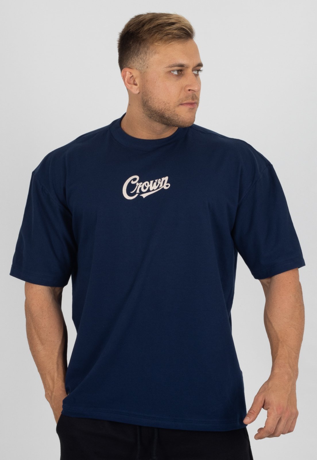 Camiseta Crown Training Estilo Oversized OldStyle Musculação Fitness