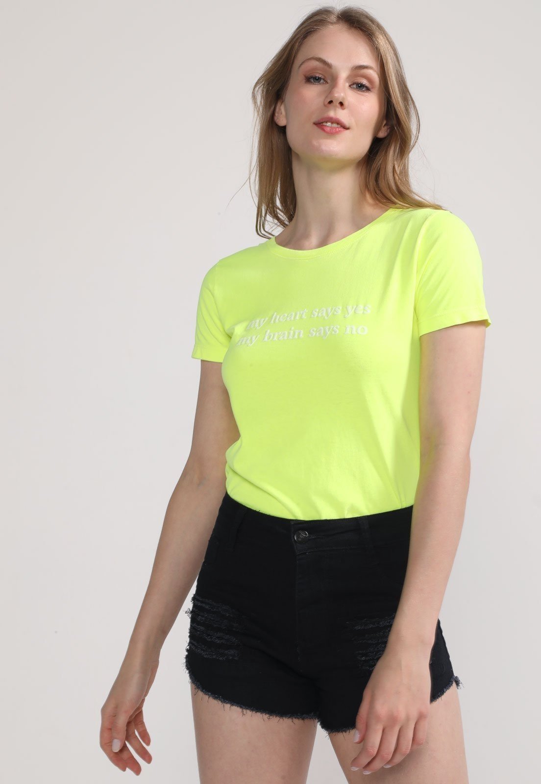 Vista 2 Camiseta D Bell Outlet Fashion amarelo neon D BELL OUTLET FASHION amarelo neon