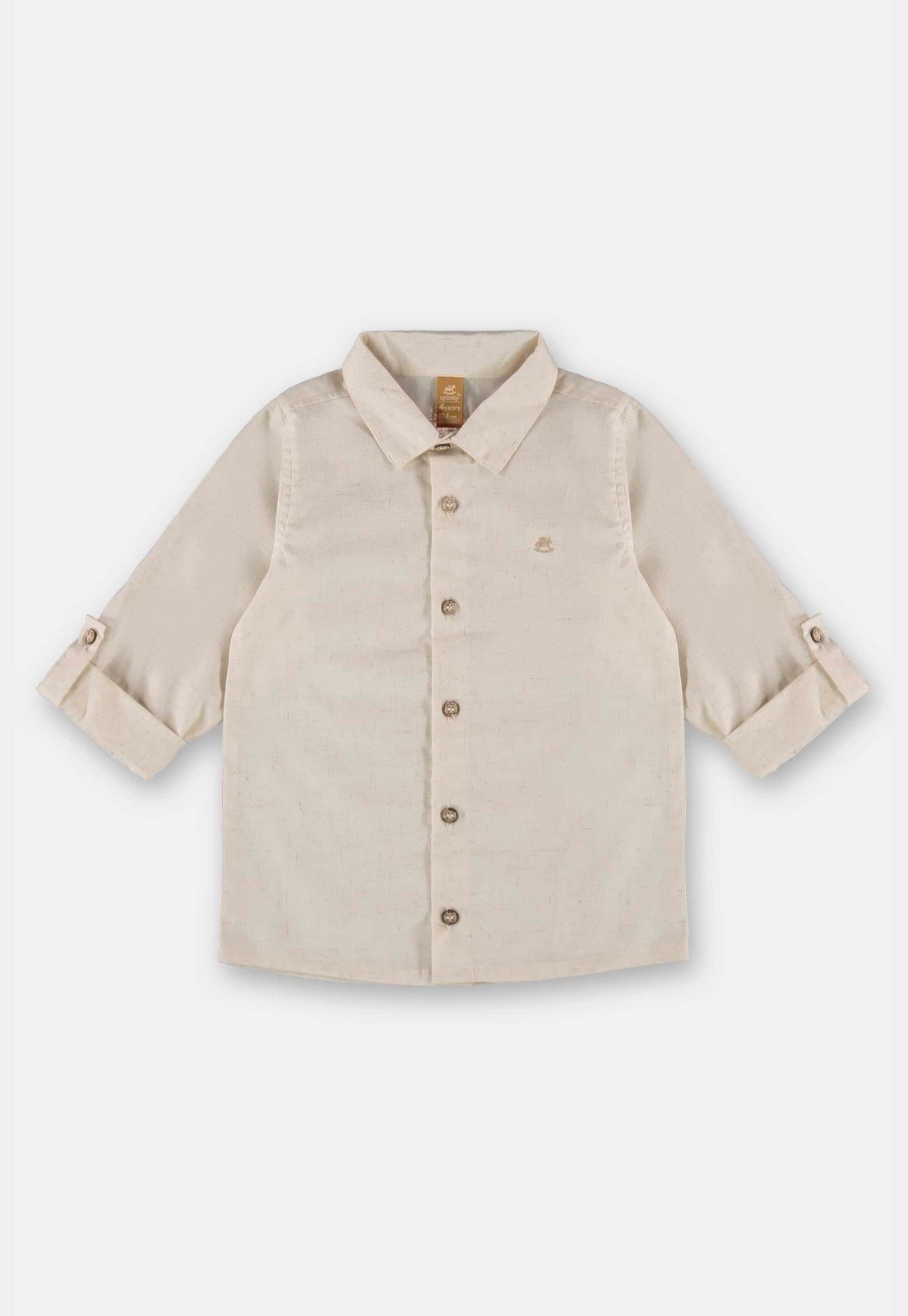 Infantil - Camisa Manga Longa para Menino Up Baby Bege