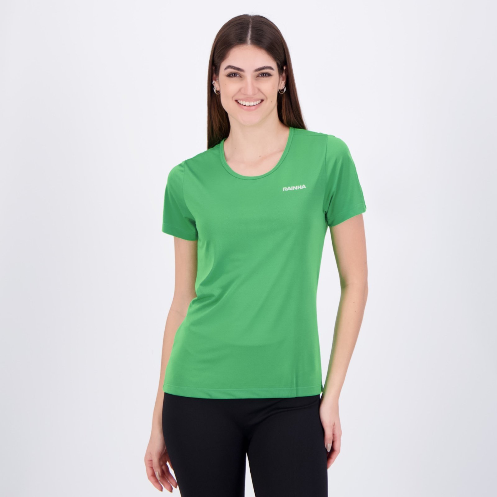 Vista 3 Kit 3 Camisetas Rainha Feminina e Verde e Vermelha azul Rainha azul