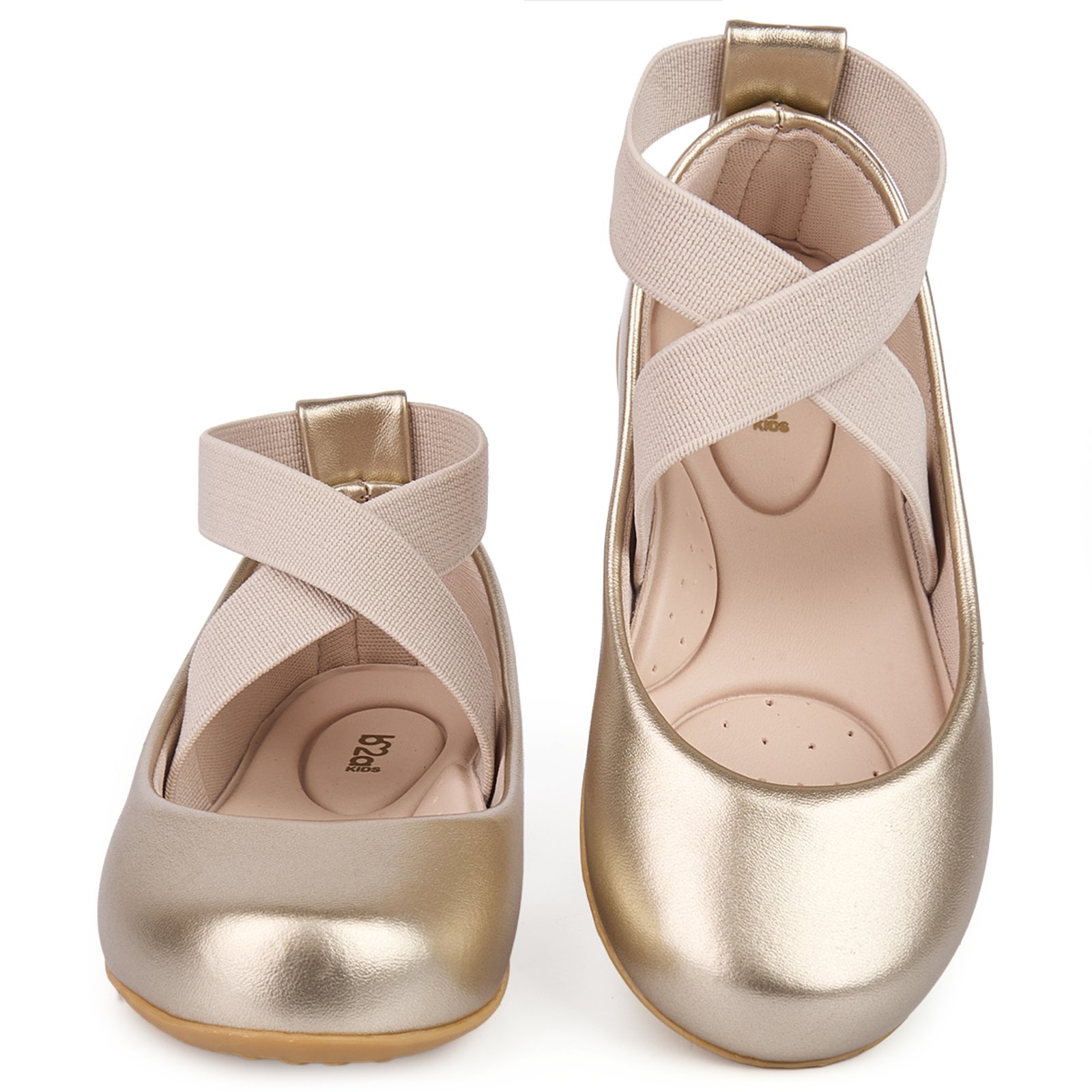 Infantil – SAPATILHA B2A CONFORT ELASTICO BAILARINA DOURADO