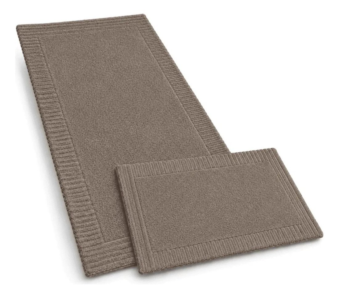 Tapete Suez Para Banheiro 100% Algodão 60x160cm Kacyumara Marrom