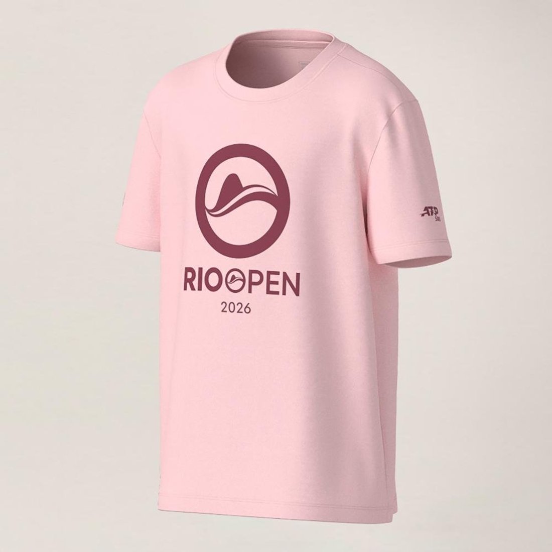 Camiseta Fila Rio Open 26 Juvenil Rosa