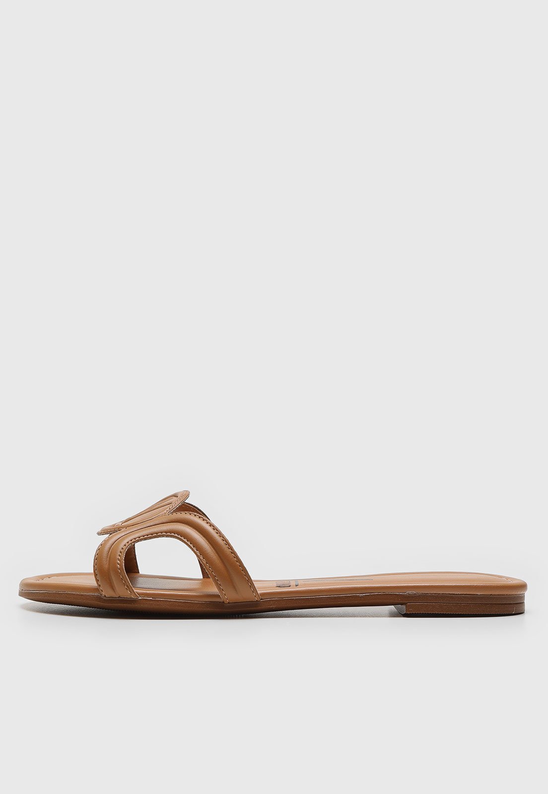 Rasteira Slide Vizzano Logo Caramelo