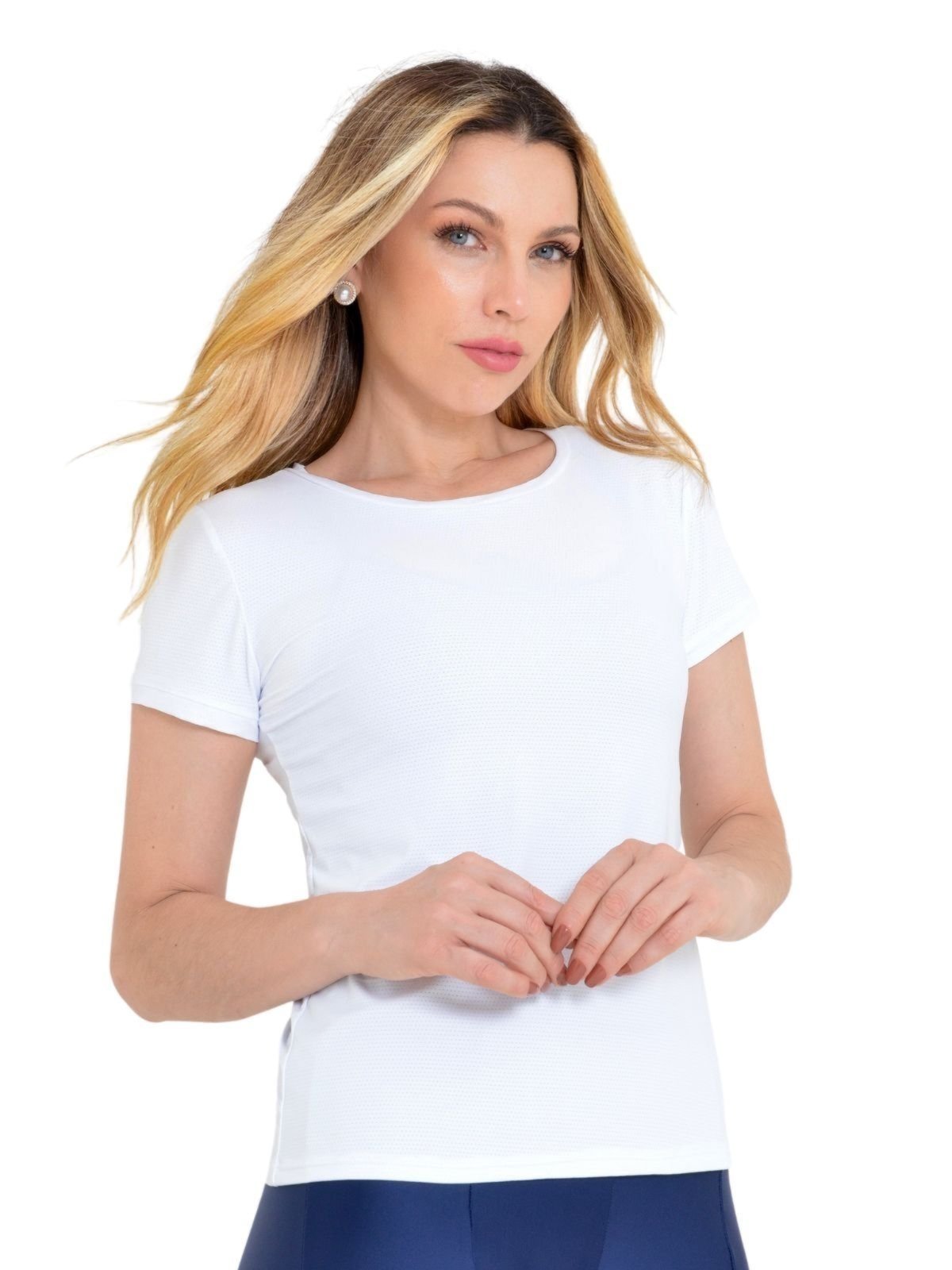 Camiseta Feminina Lublanc Fitness Branco