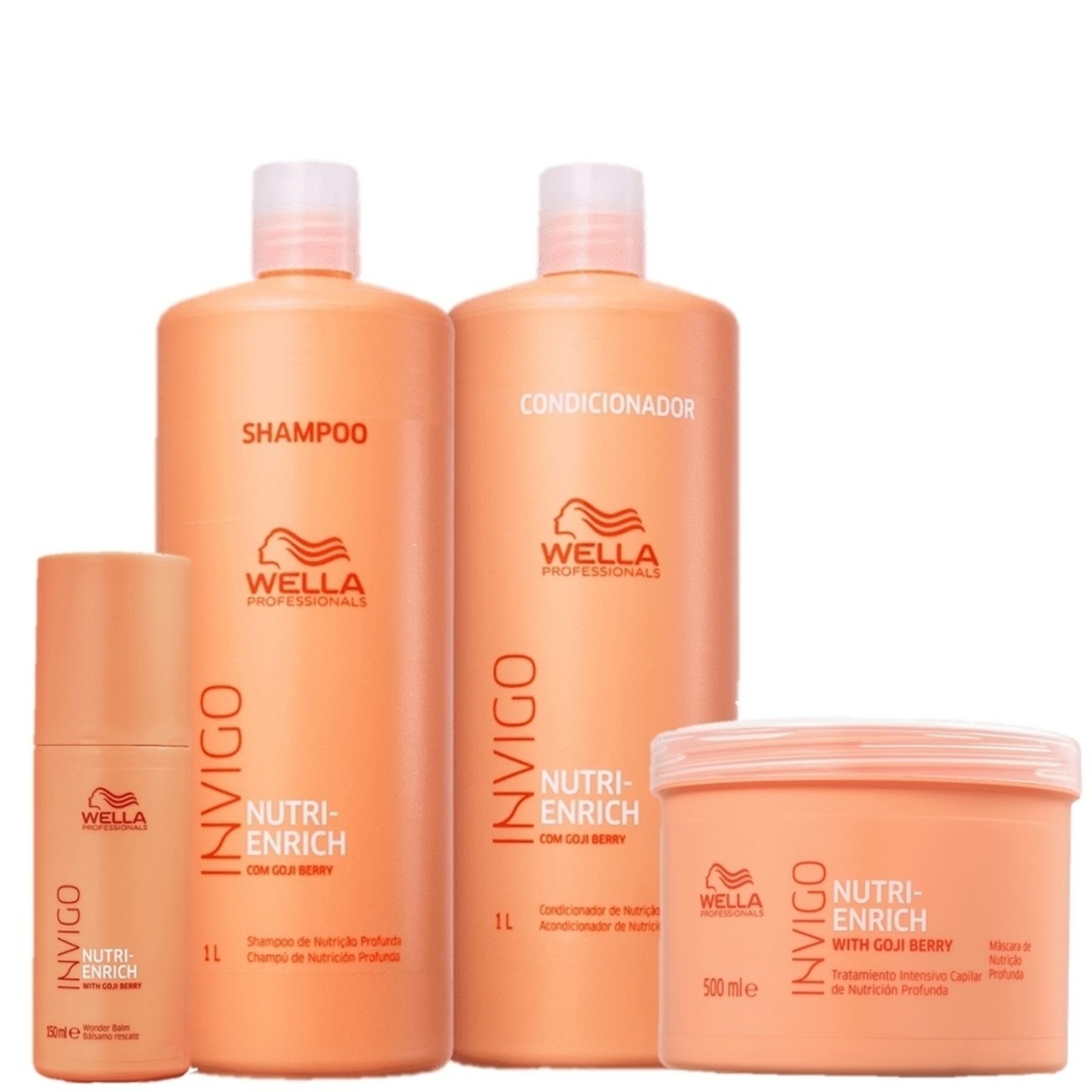 Vista 2 Kit Wella Professionals Invigo Nutri Enrich Tratamento Intenso (4 Produtos) multicolorido WELLA PROFESSIONALS multicolorido
