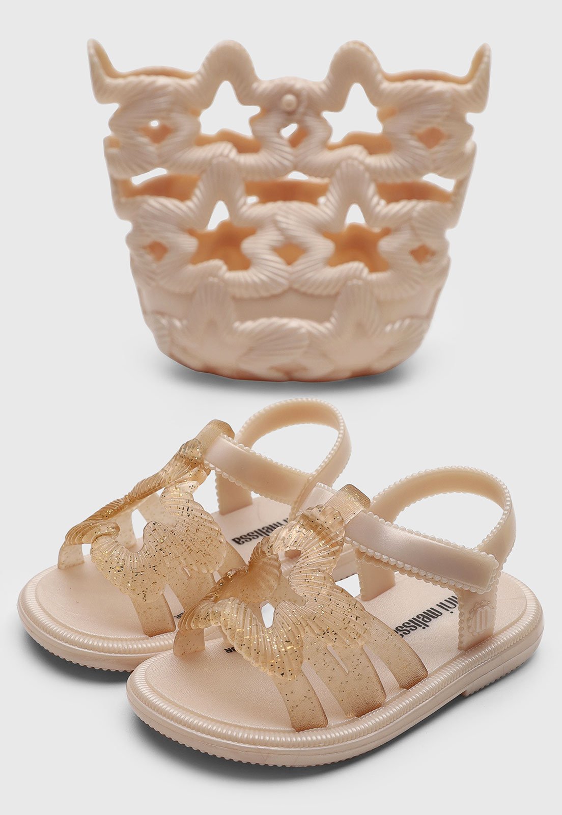 Infantil – Sandália Mini Melissa Luminous BB Rosa